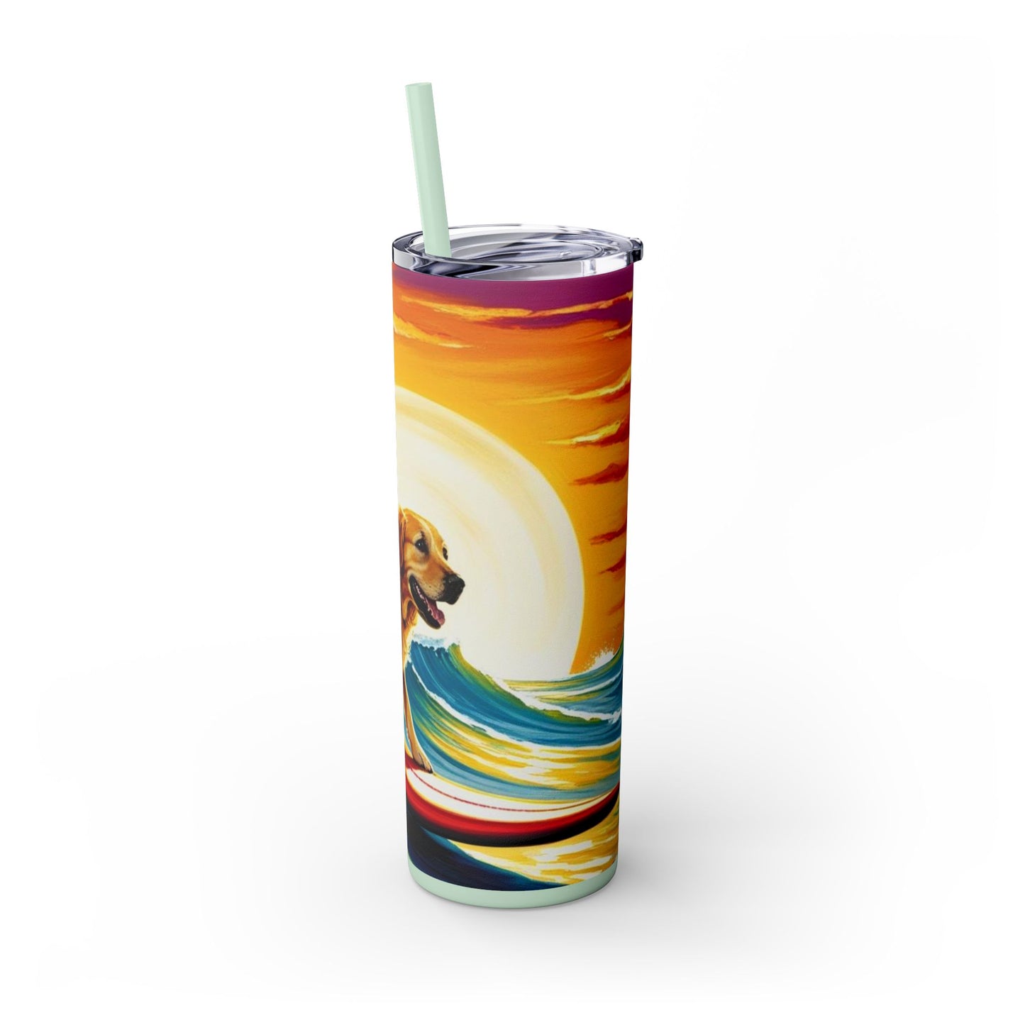 Surf Dogs Tumbler with Straw, 20oz