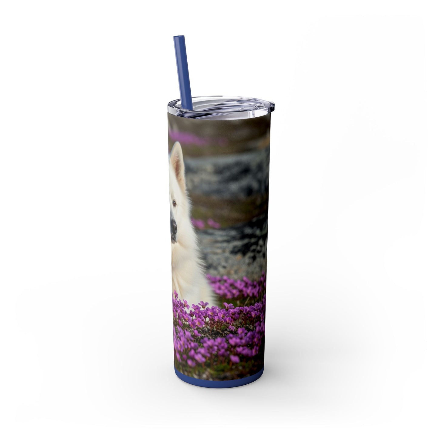 Canadian Eskimo Dog Tumbler with Straw, 20oz