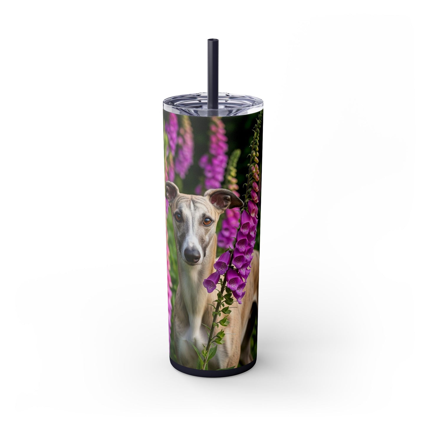 Whippet Skinny Tumbler with Straw, 20oz