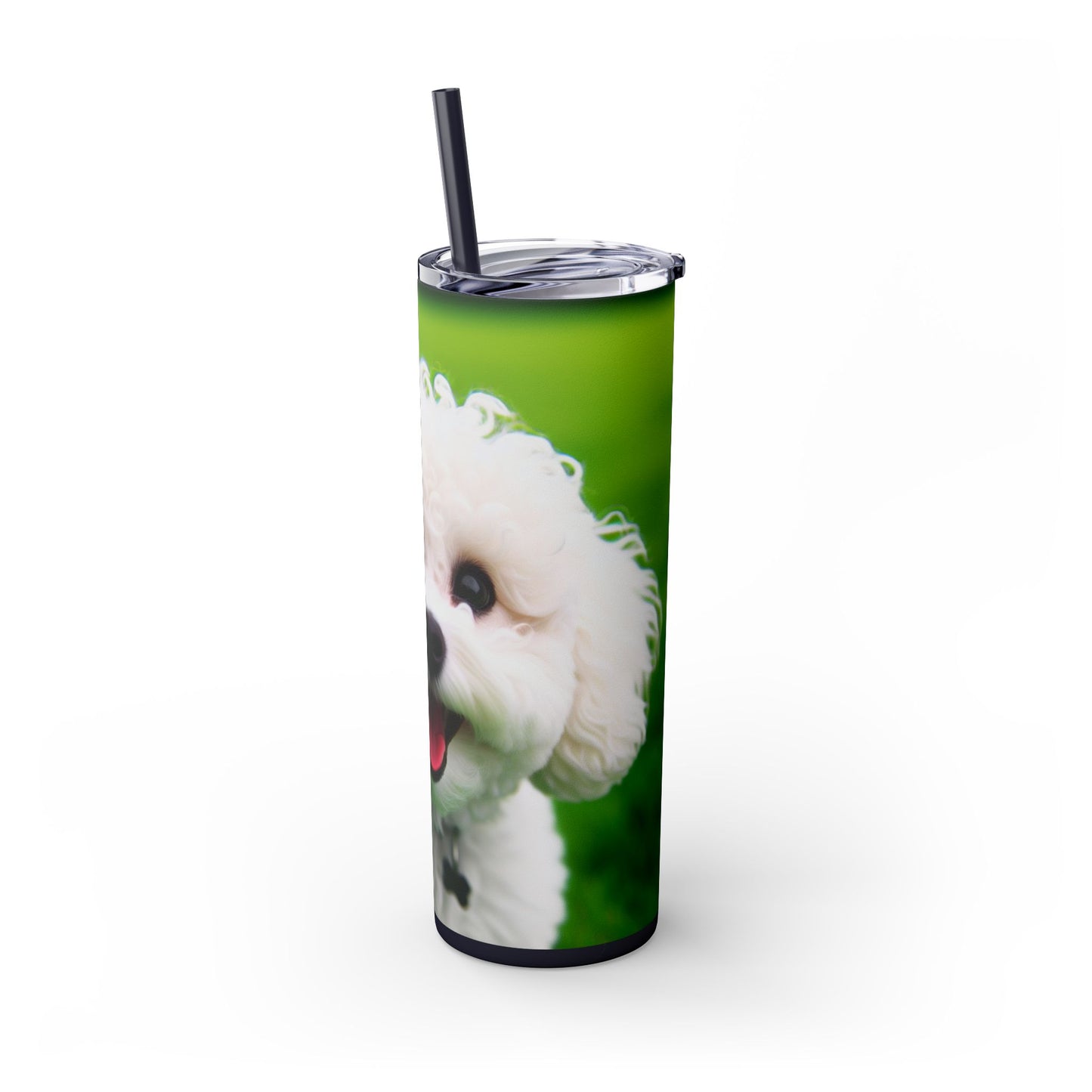 Bichonpoo Tumbler with Straw, 20oz