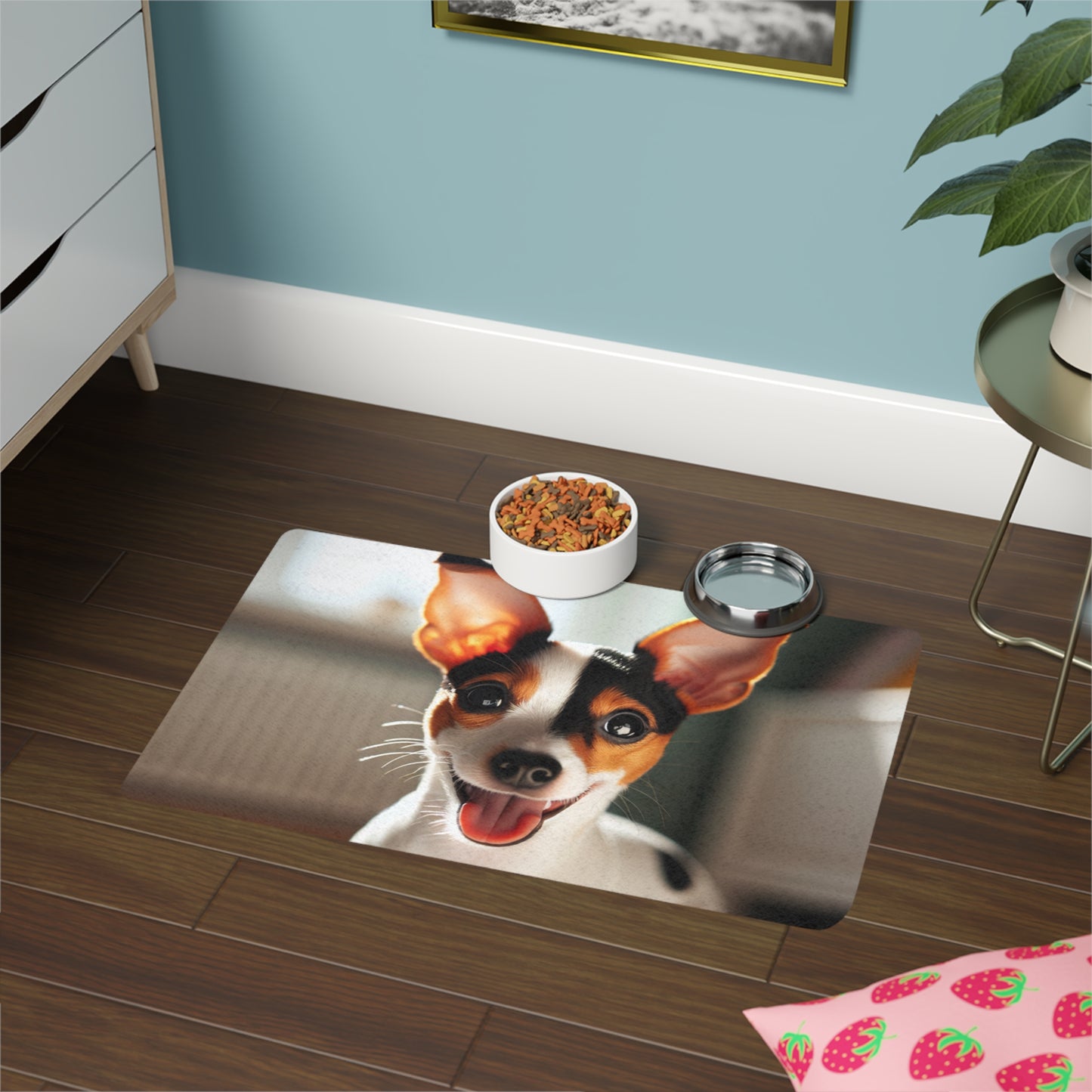 Pet Food Mat (12x18) - Toy Fox Terrier
