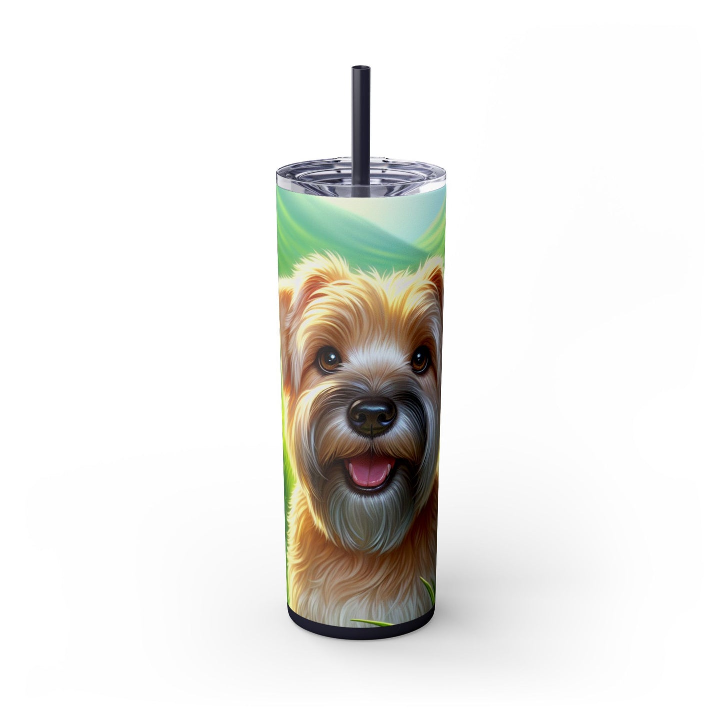 Glen of Imaal Terrier Tumbler with Straw, 20oz