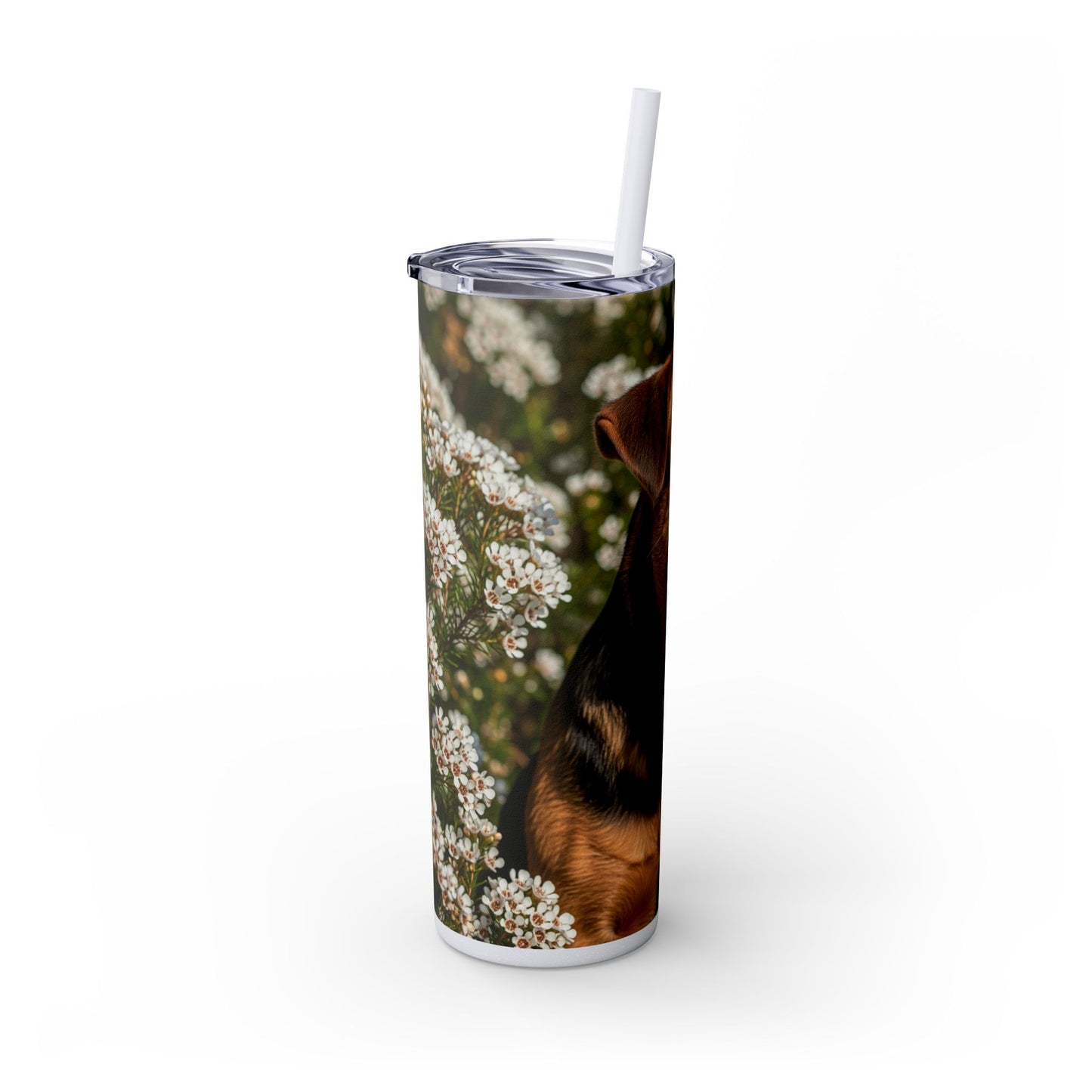 Tenterfield Terrier Skinny Tumbler with Straw, 20oz