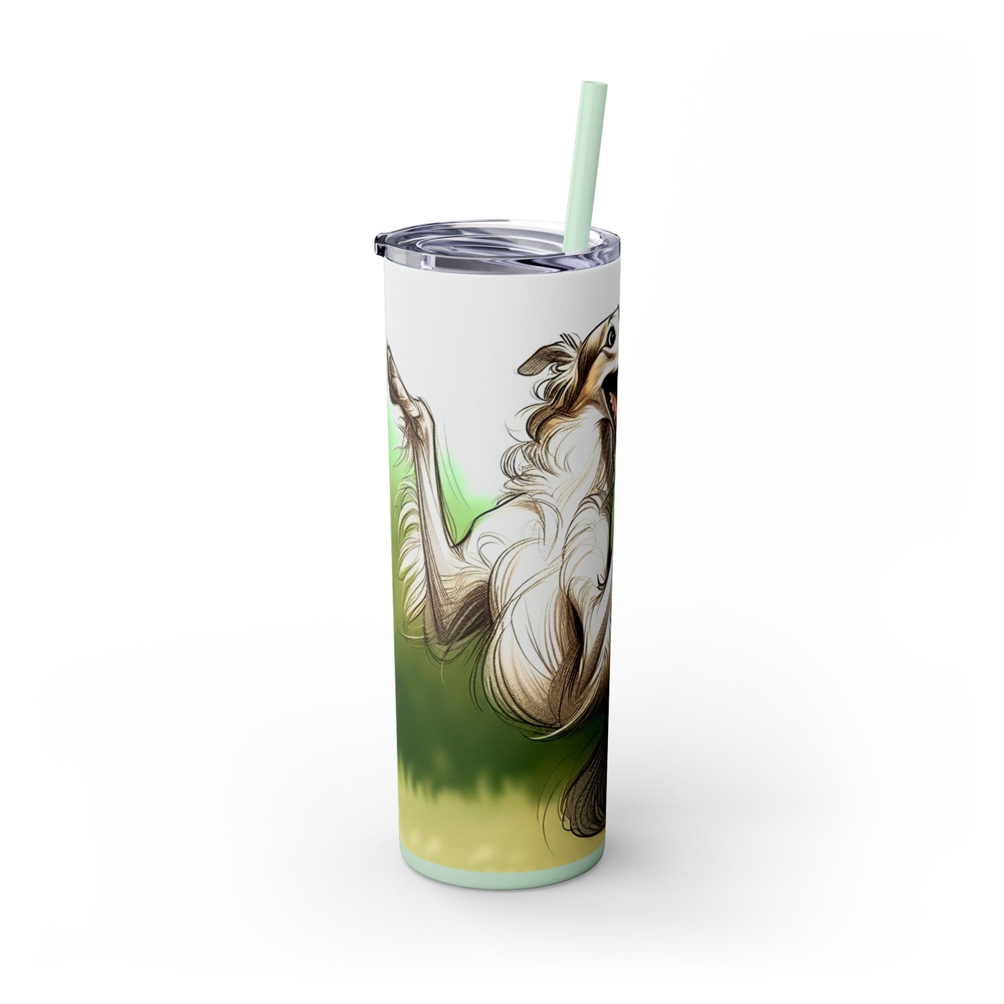 Borzoi Tumbler with Straw, 20oz