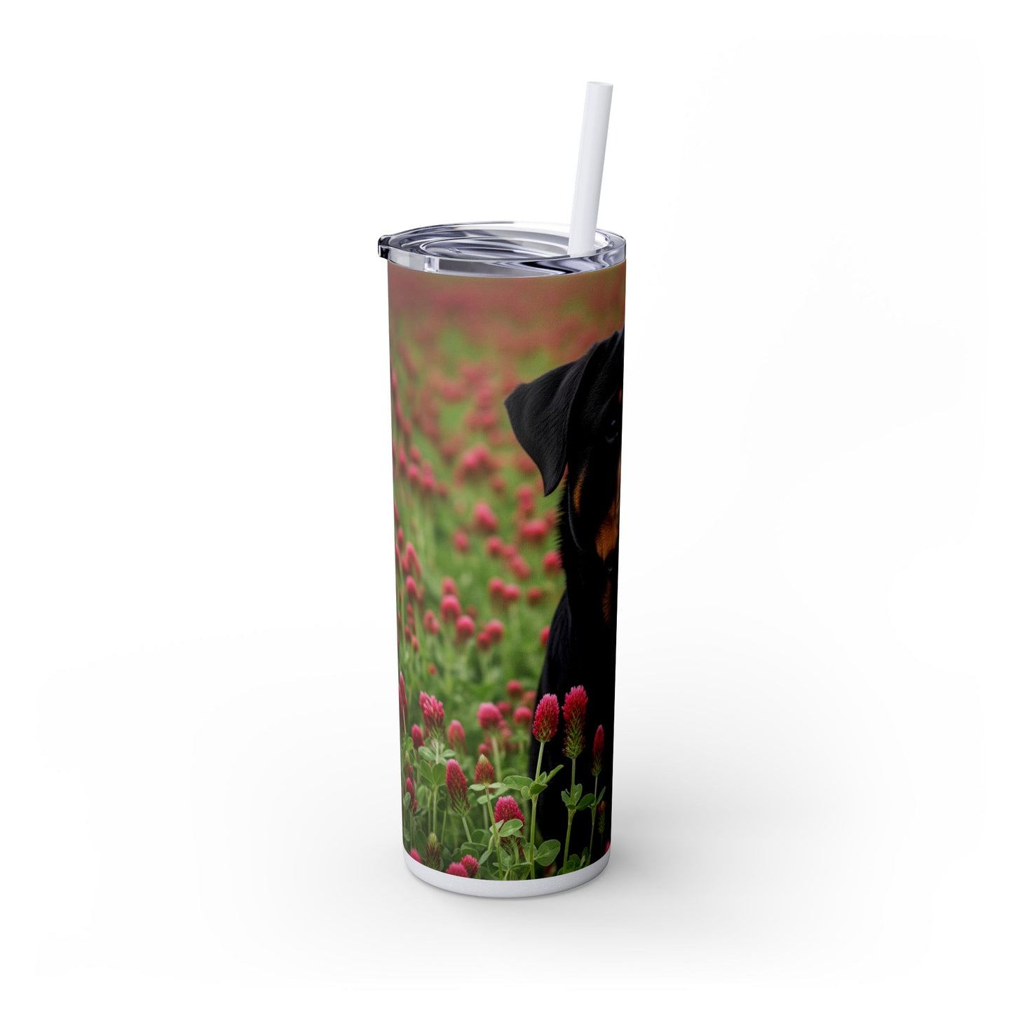 Rottweiler Tumbler with Straw, 20oz