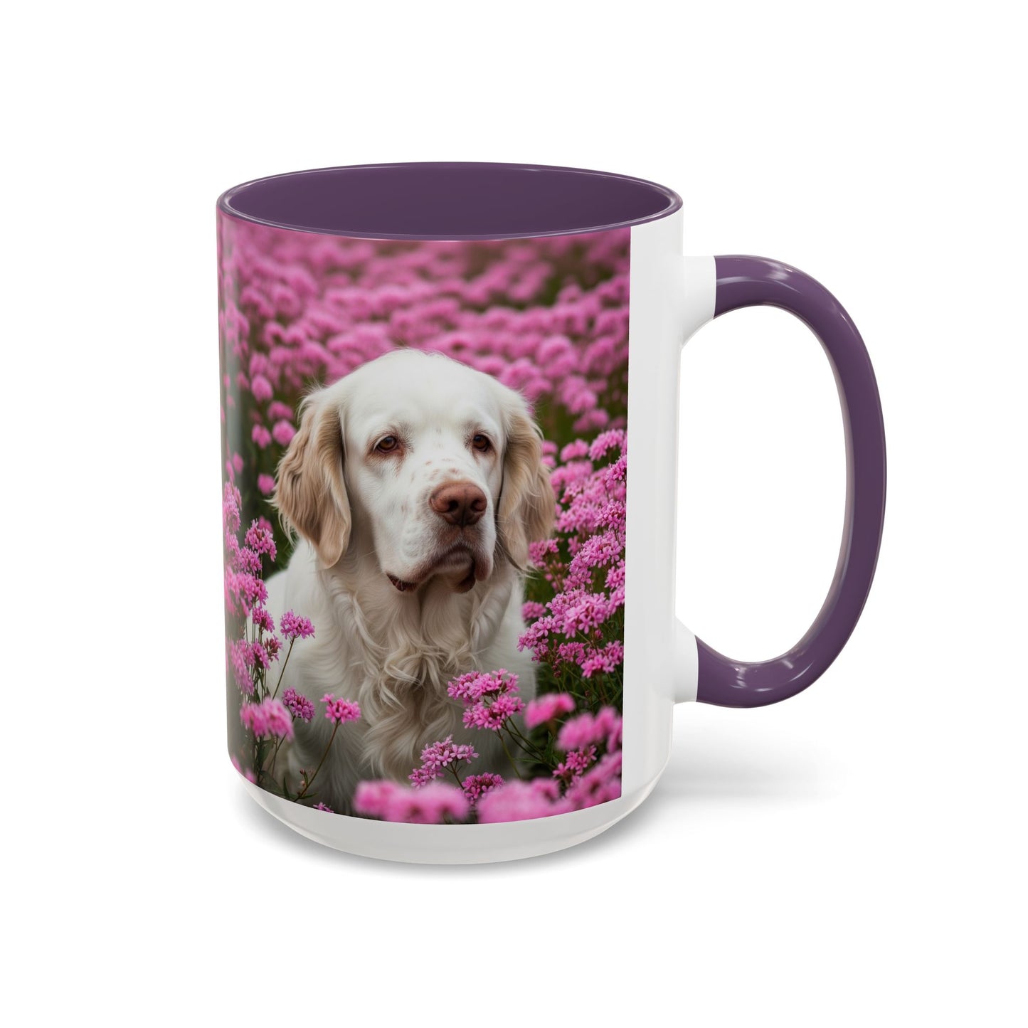 Clumber Spaniel Accent Coffee Mug - Perfect Gift for Dog Lovers