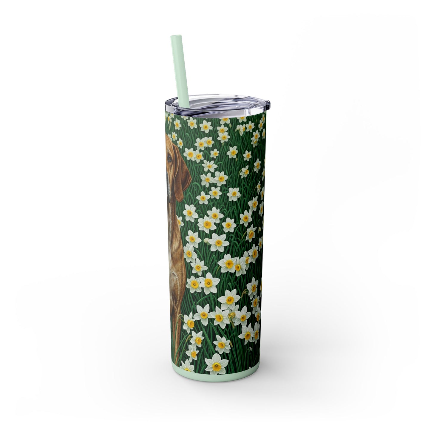 Porcelaine Tumbler with Straw, 20oz