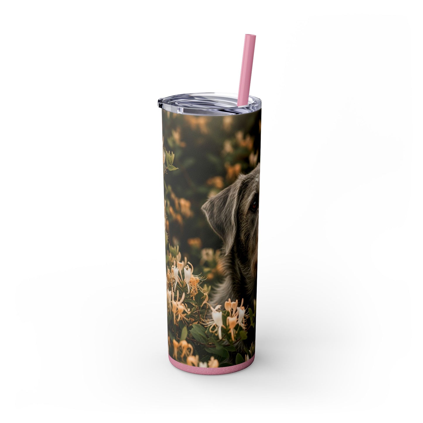 Otterhound Skinny Tumbler with Straw, 20oz