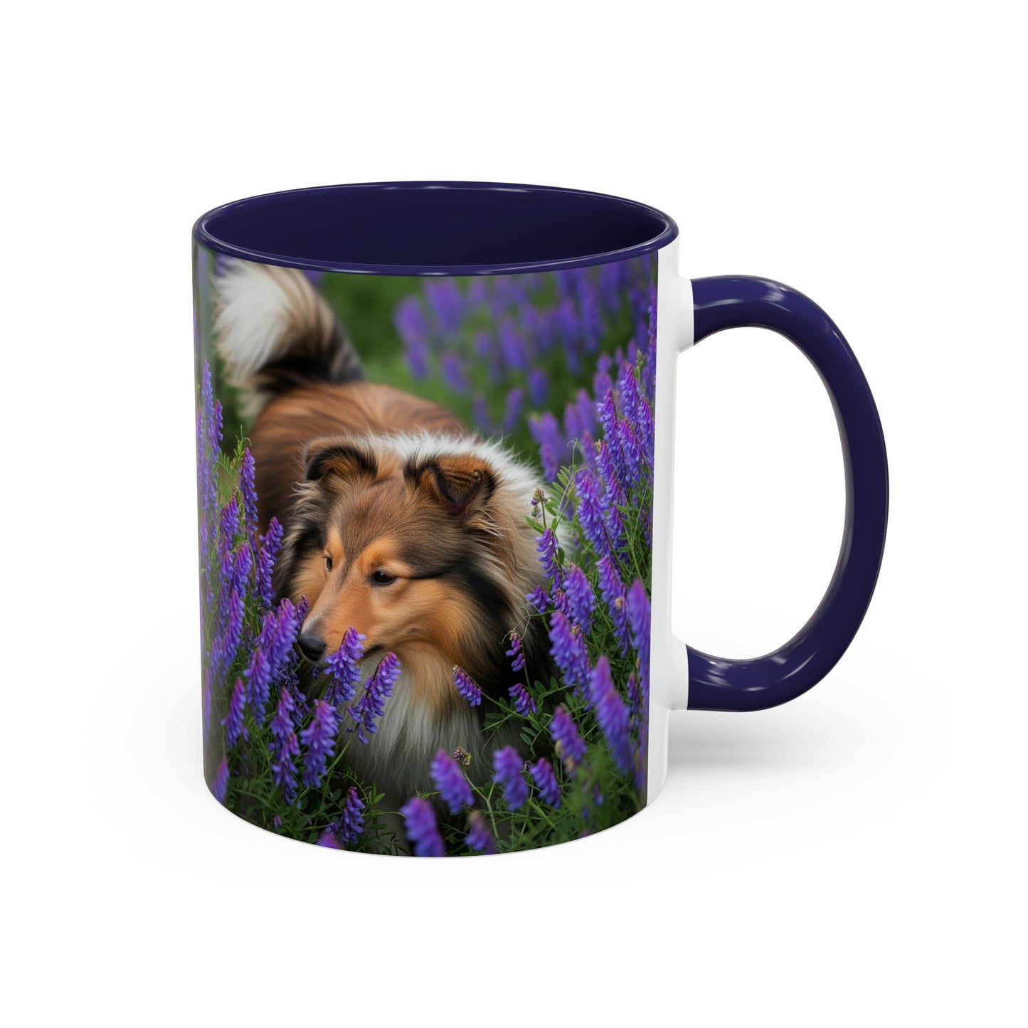 Shetland Sheepdog Accent Coffee Mug - Perfect Gift for Dog Lovers