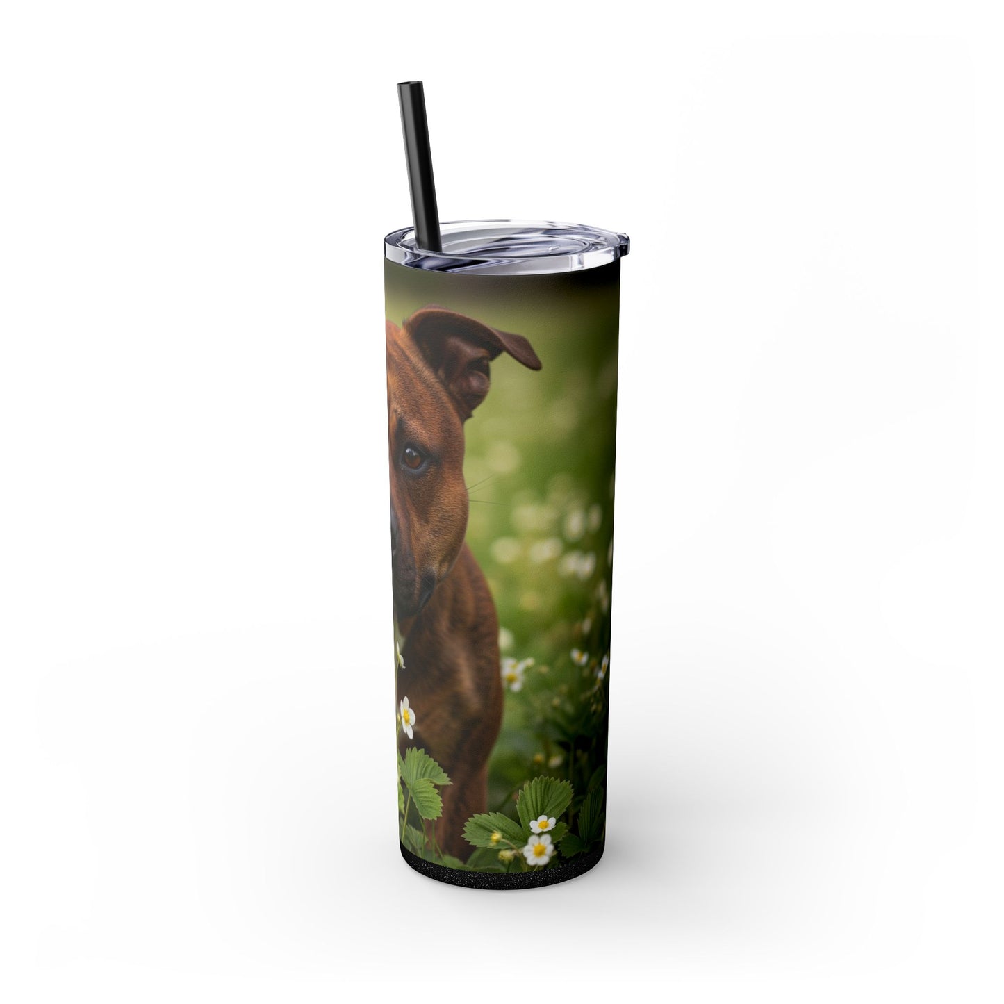 Staffordshire Bull Terrier Tumbler with Straw, 20oz