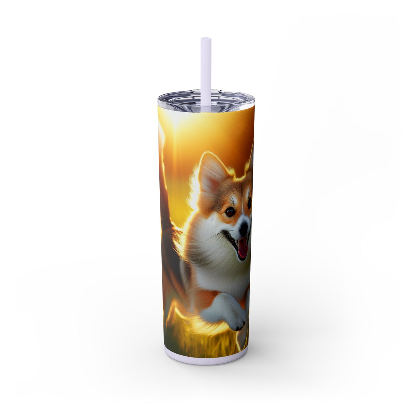 Norwegian Lundehund Tumbler with Straw, 20oz