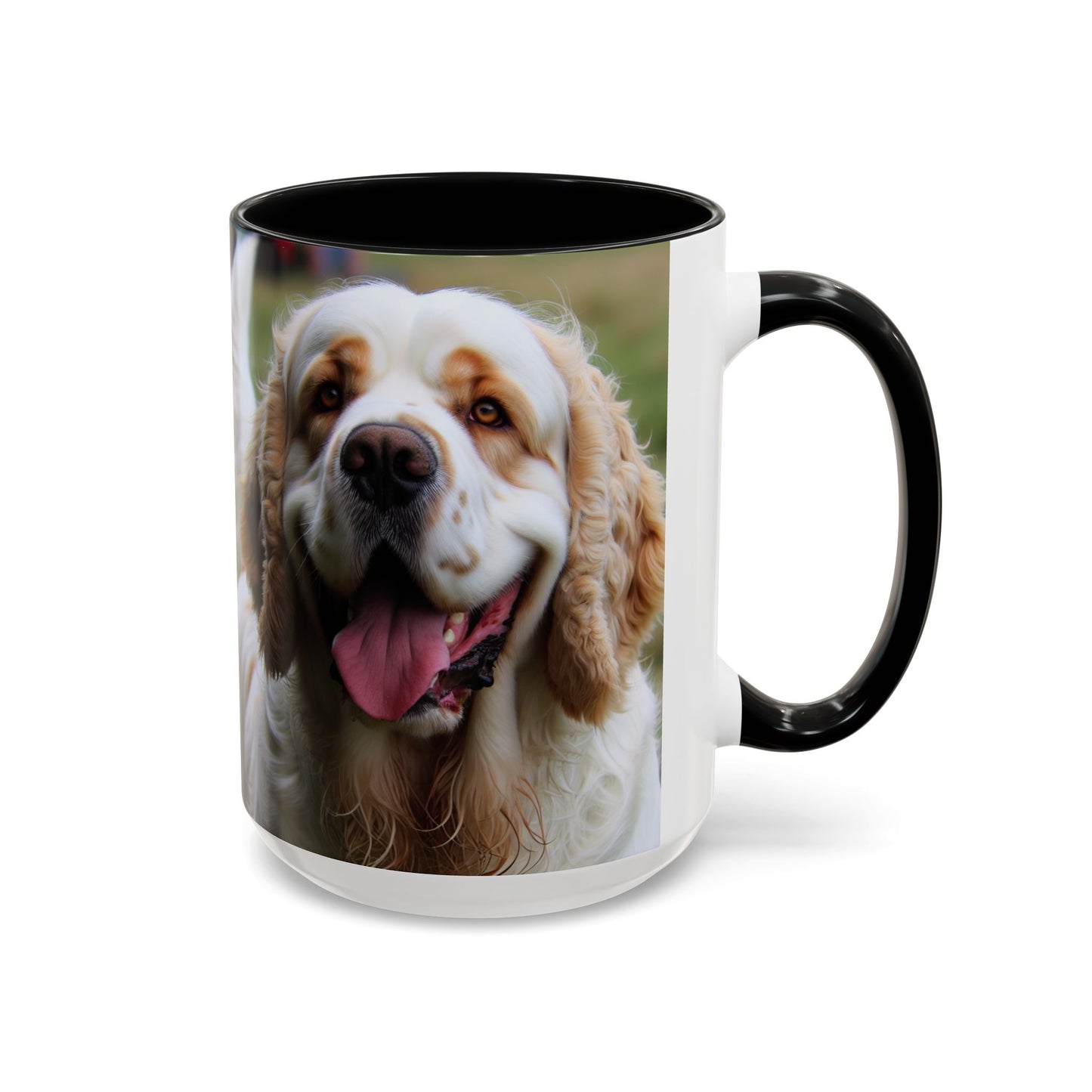 Clumber Spaniel Accent Coffee Mug - Perfect Gift for Dog Lovers
