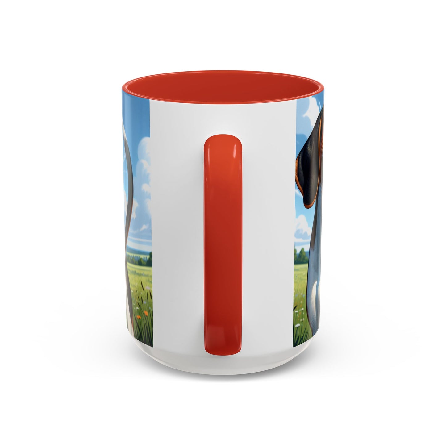 Treeing Walker Coonhound Accent Coffee Mug - Perfect Gift for Dog Lovers