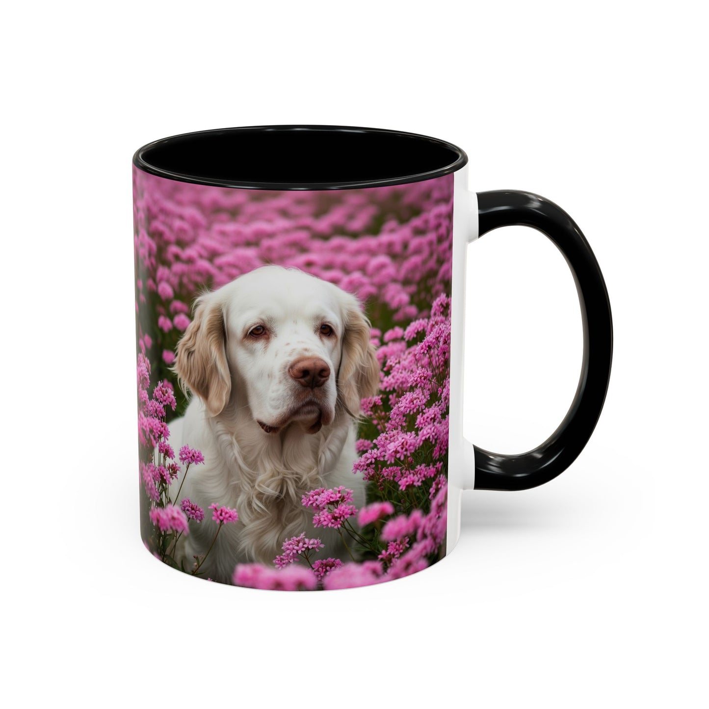 Clumber Spaniel Accent Coffee Mug - Perfect Gift for Dog Lovers
