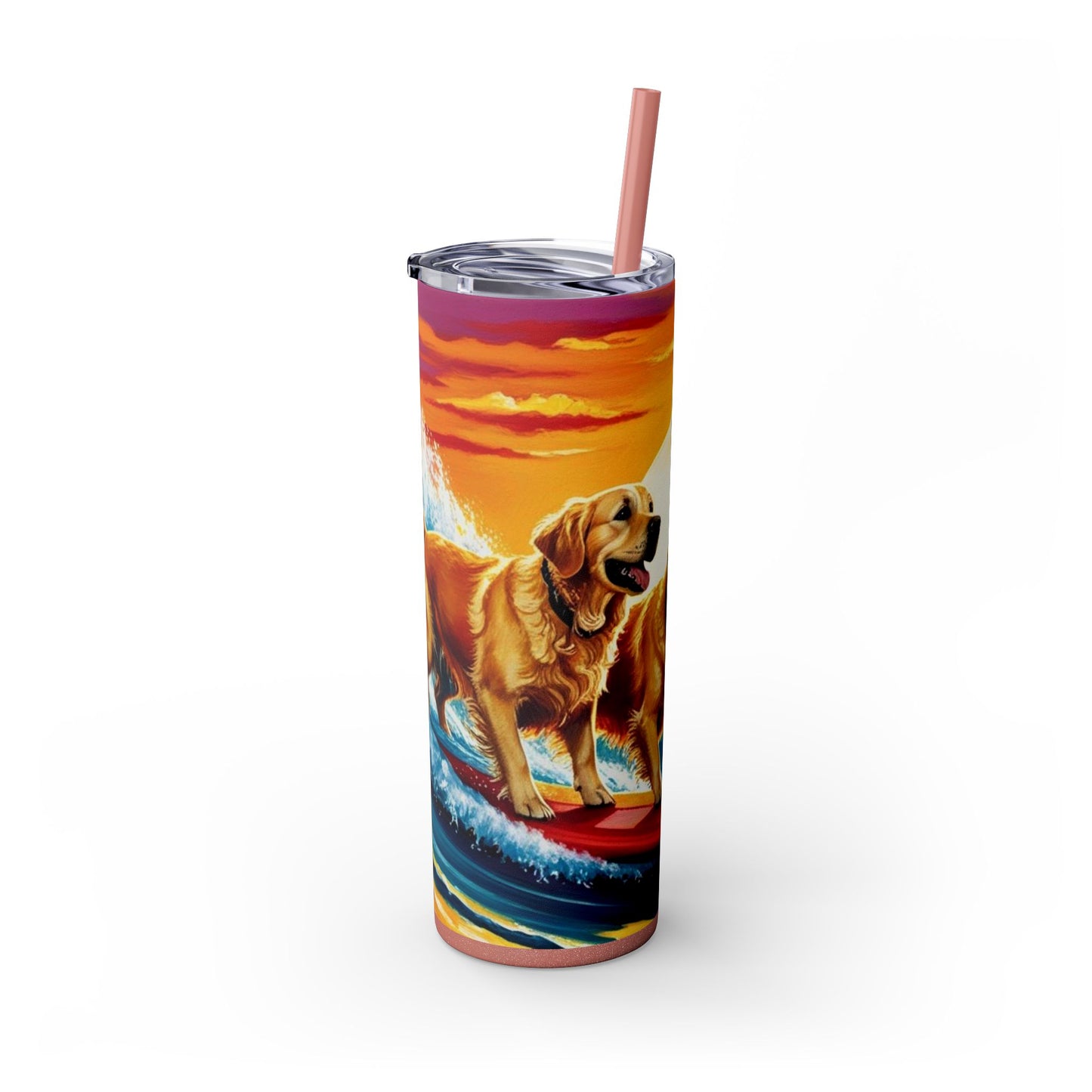 Surf Dogs Tumbler with Straw, 20oz