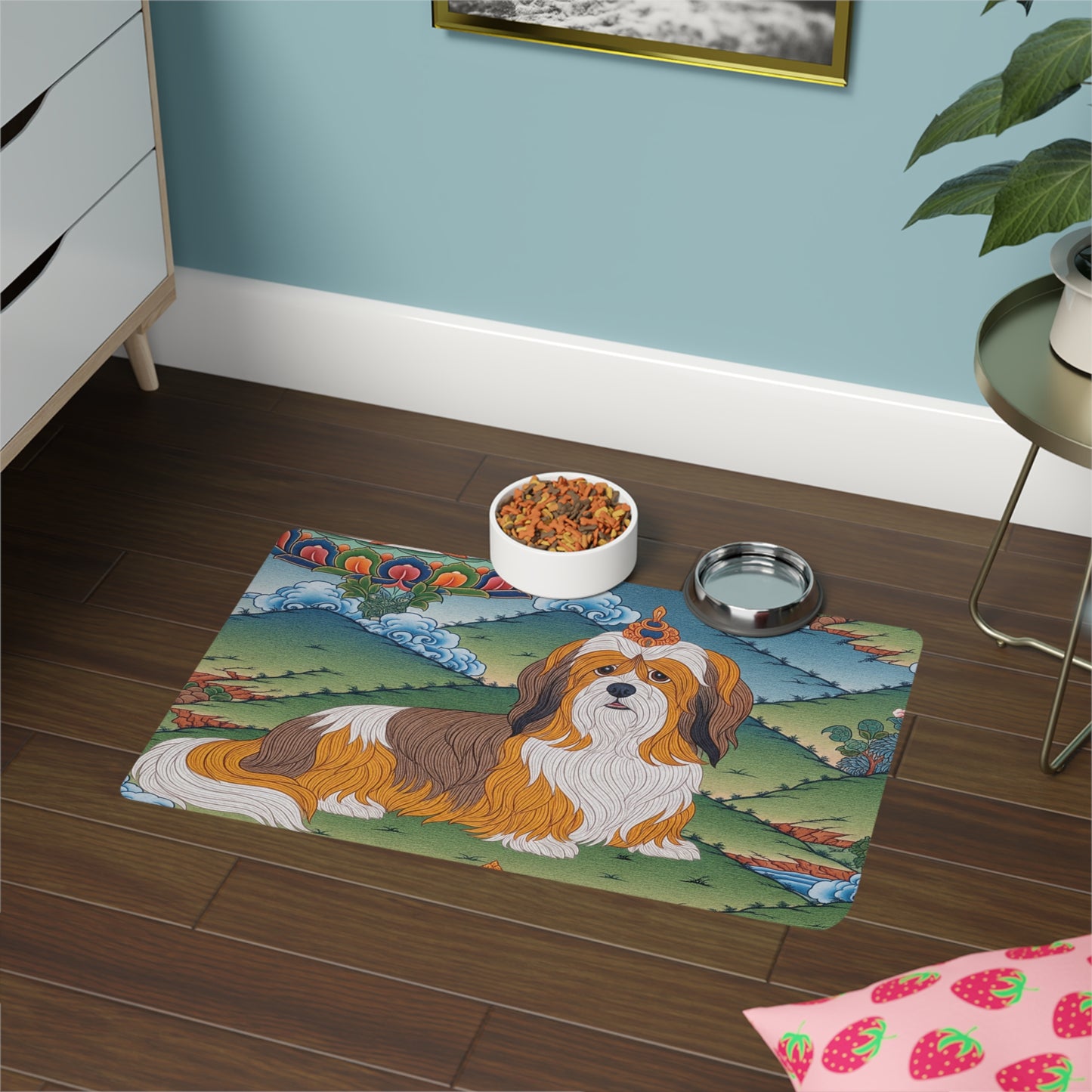 Pet Food Mat (12x18) - Lhasa Apso