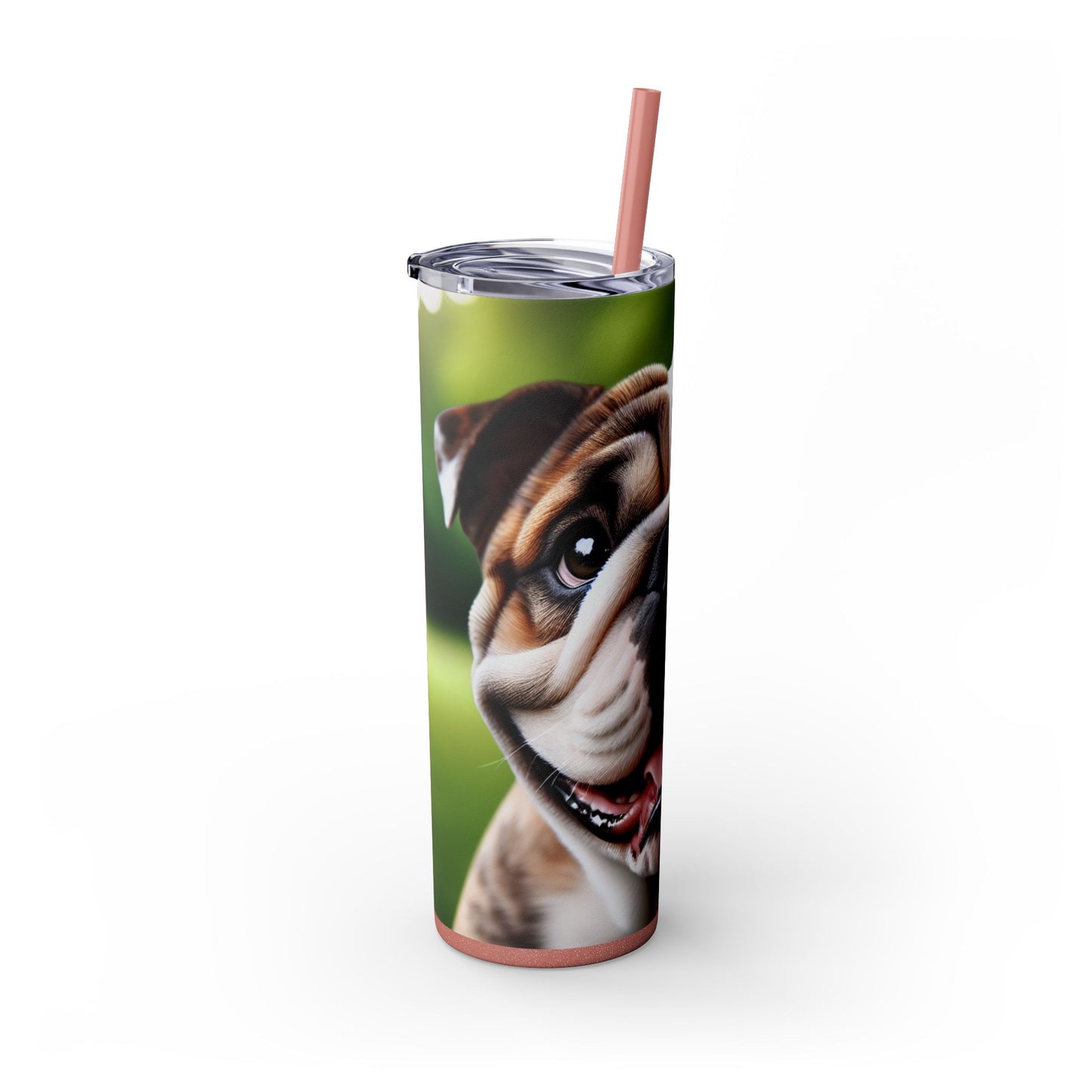 British Bulldog Tumbler with Straw, 20oz