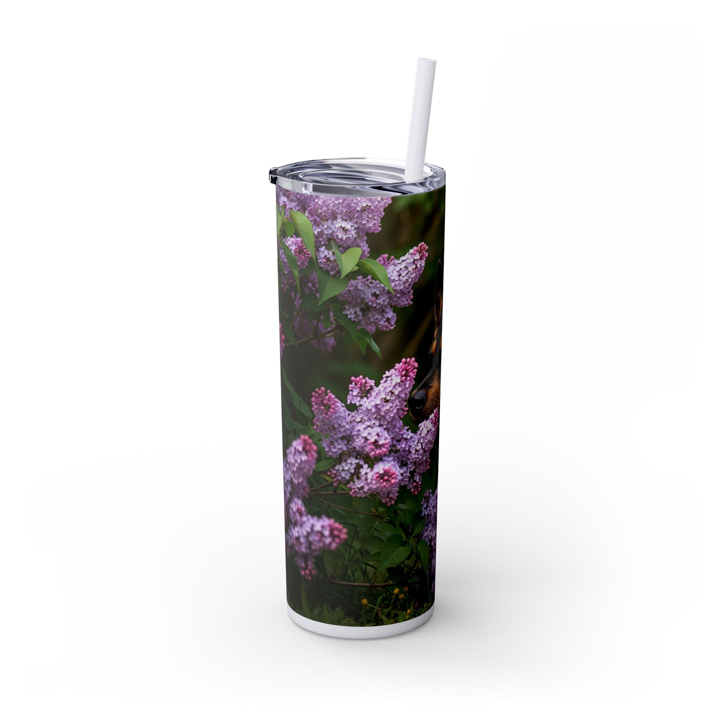 Mudi Skinny Tumbler with Straw, 20oz