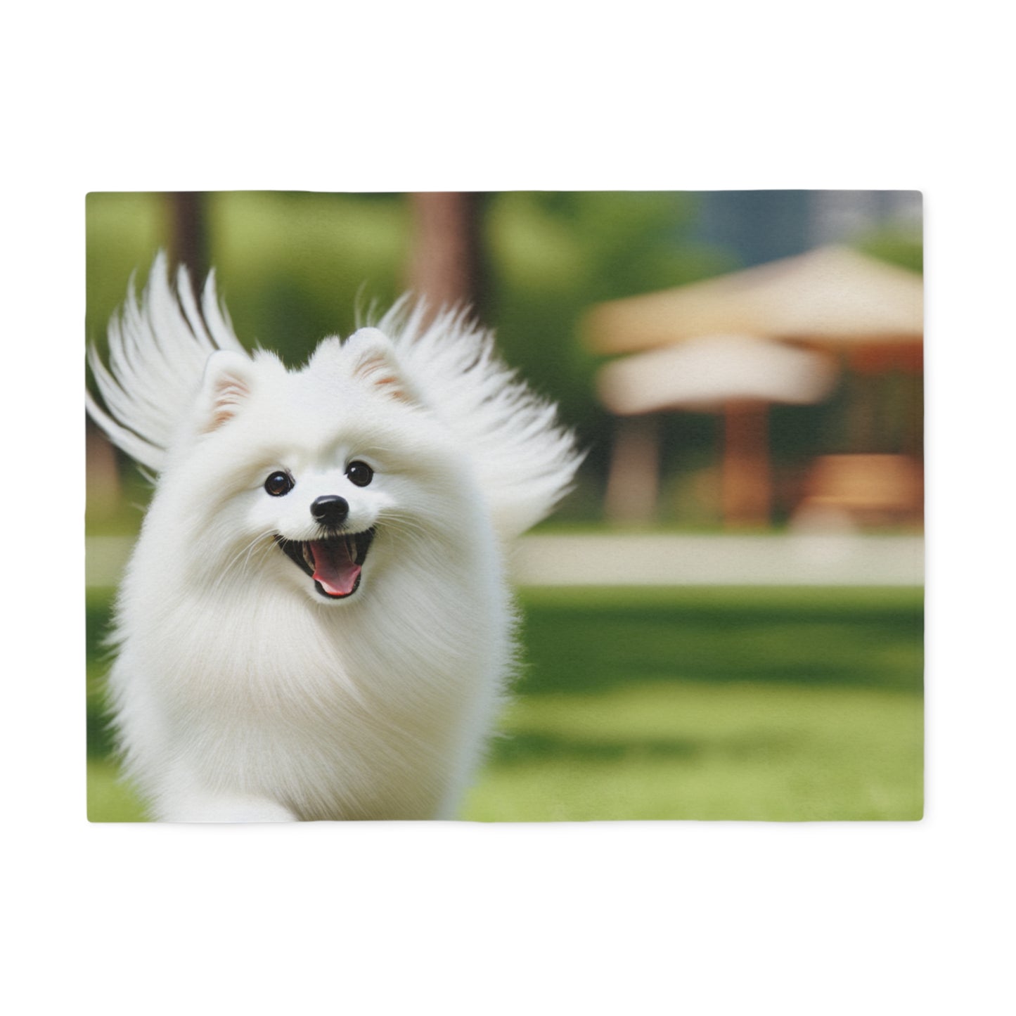 Japanese Spitz Sweatshirt Blanket