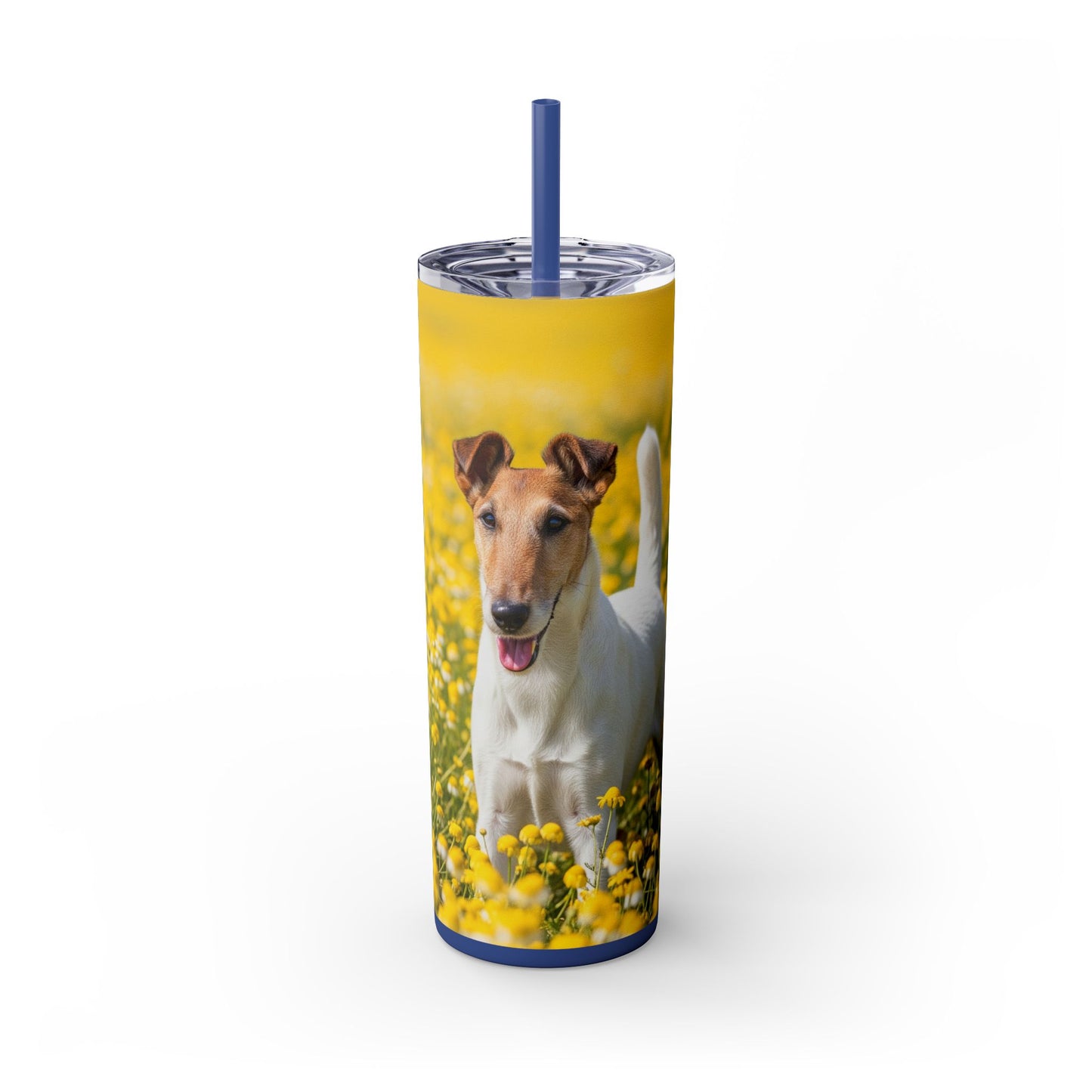 Smooth Fox Terrier Tumbler with Straw, 20oz