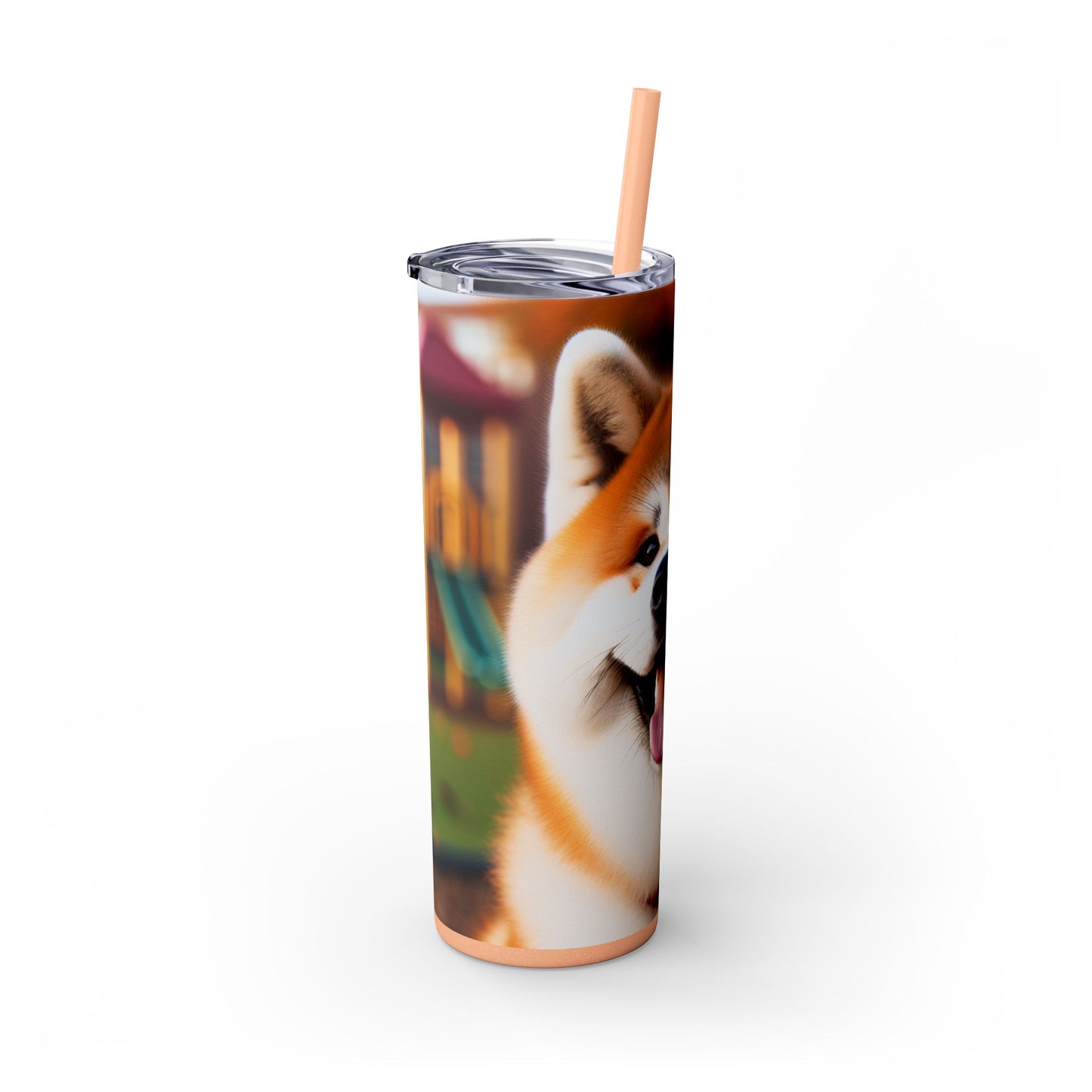 Japanese Akitainu Tumbler with Straw, 20oz