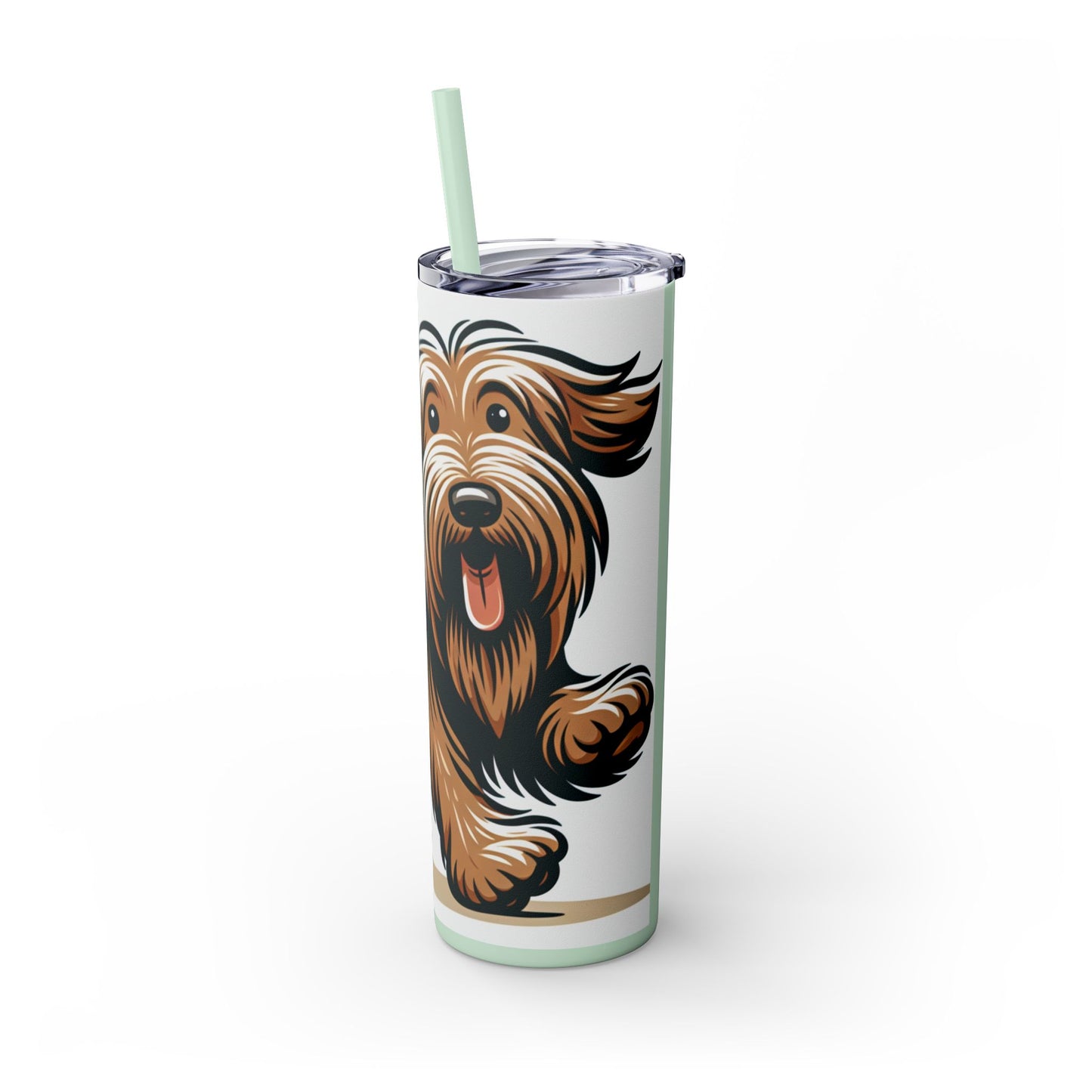 Otterhound Skinny Tumbler with Straw, 20oz