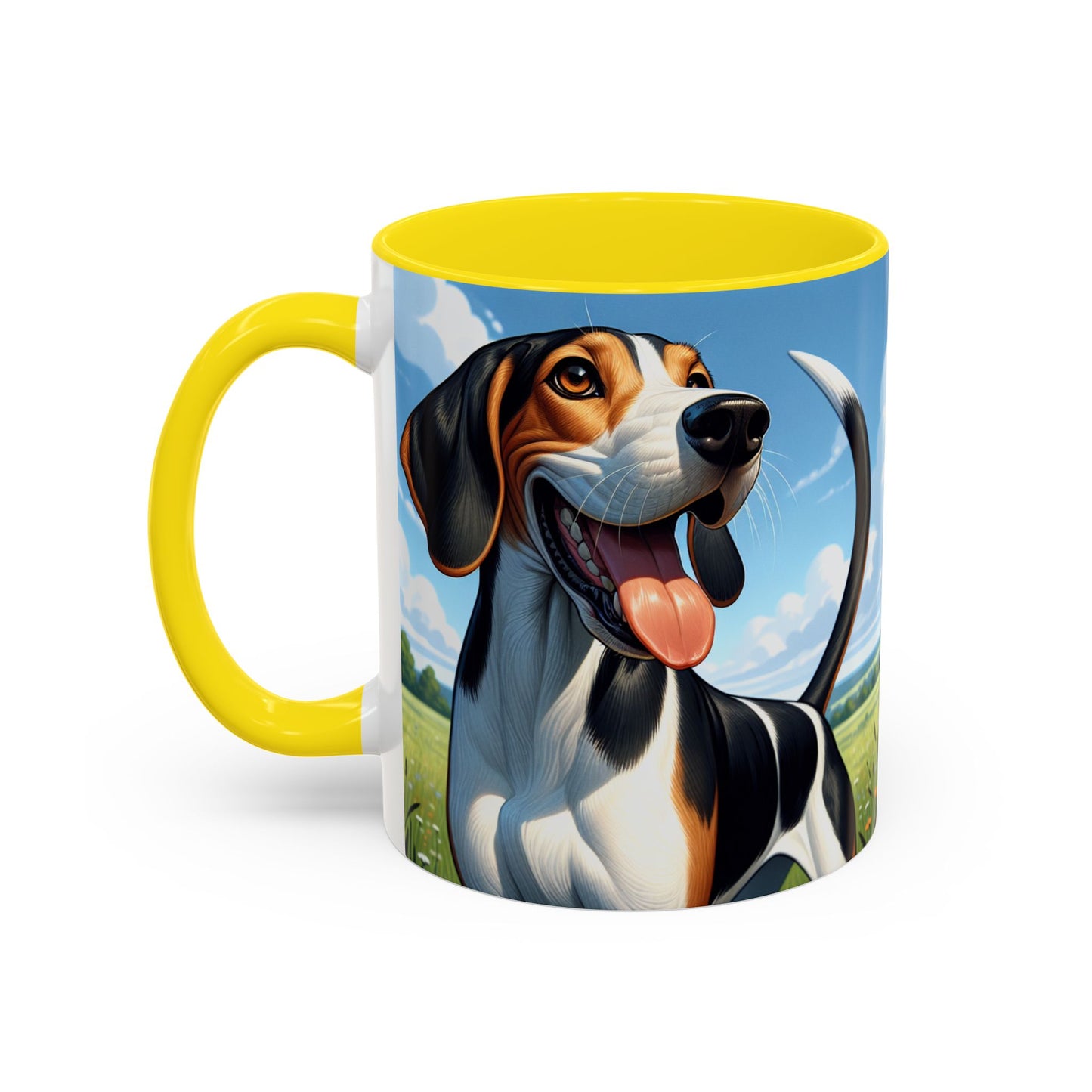 Treeing Walker Coonhound Accent Coffee Mug - Perfect Gift for Dog Lovers