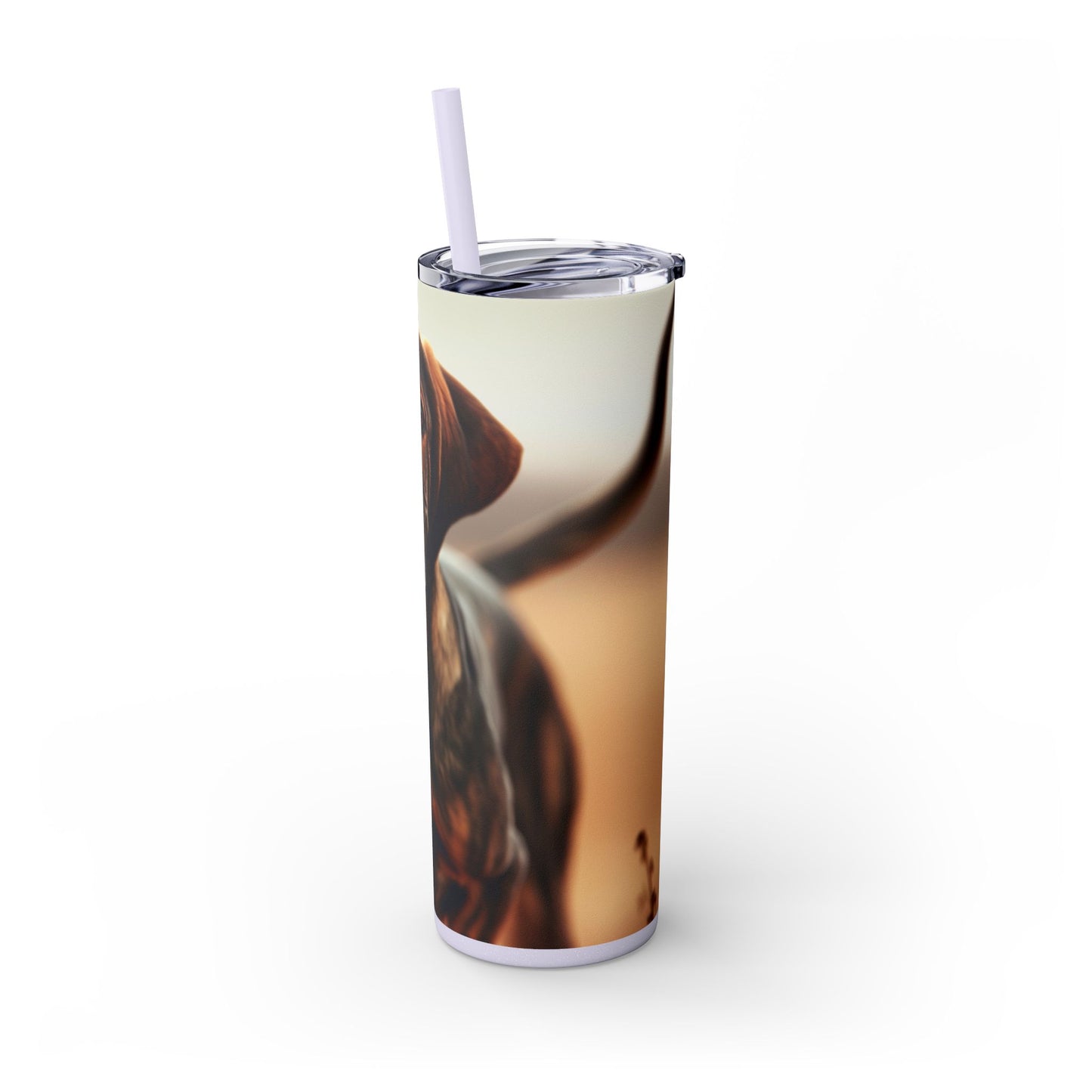 Plott Hound Tumbler with Straw, 20oz