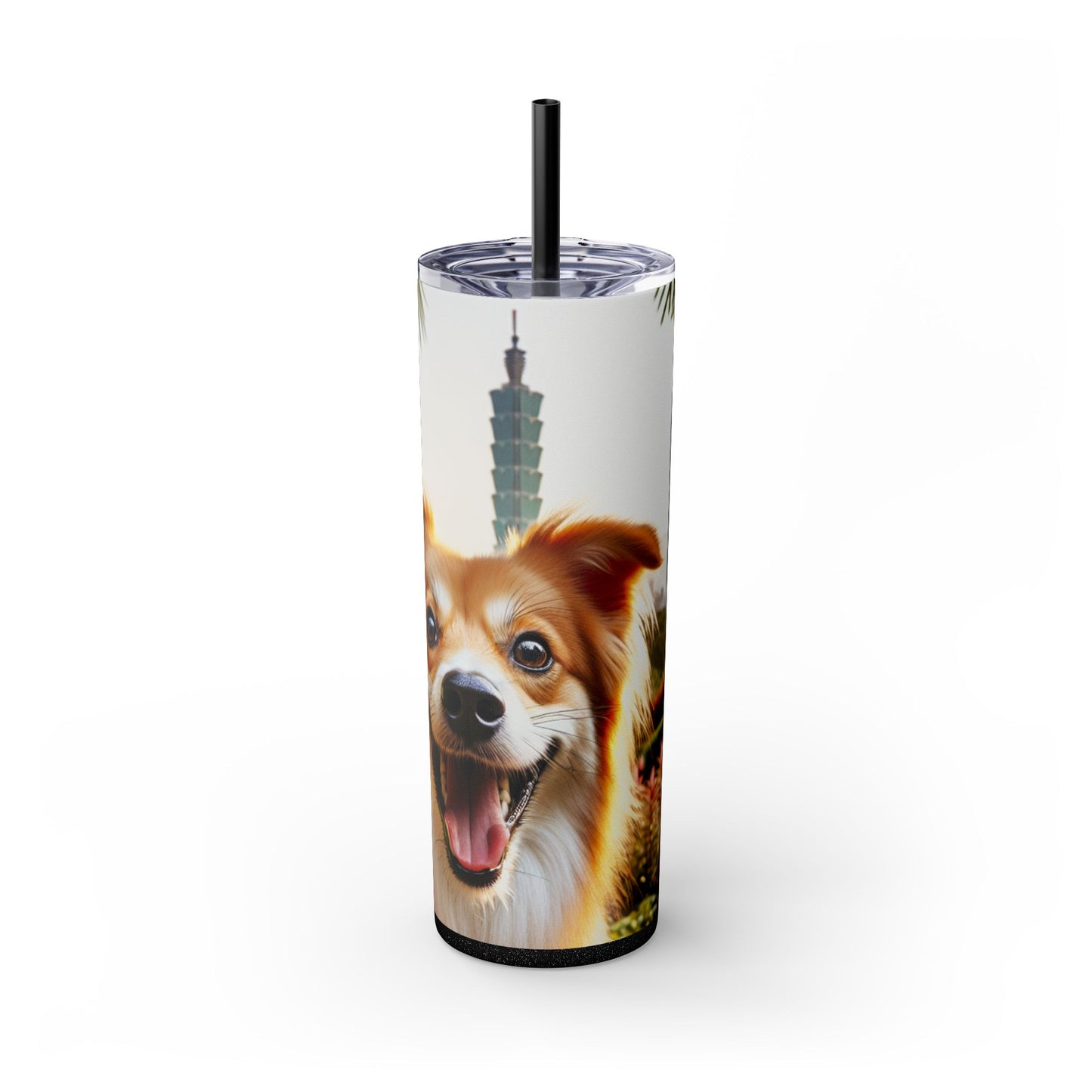 Taiwan Dog Tumbler with Straw, 20oz
