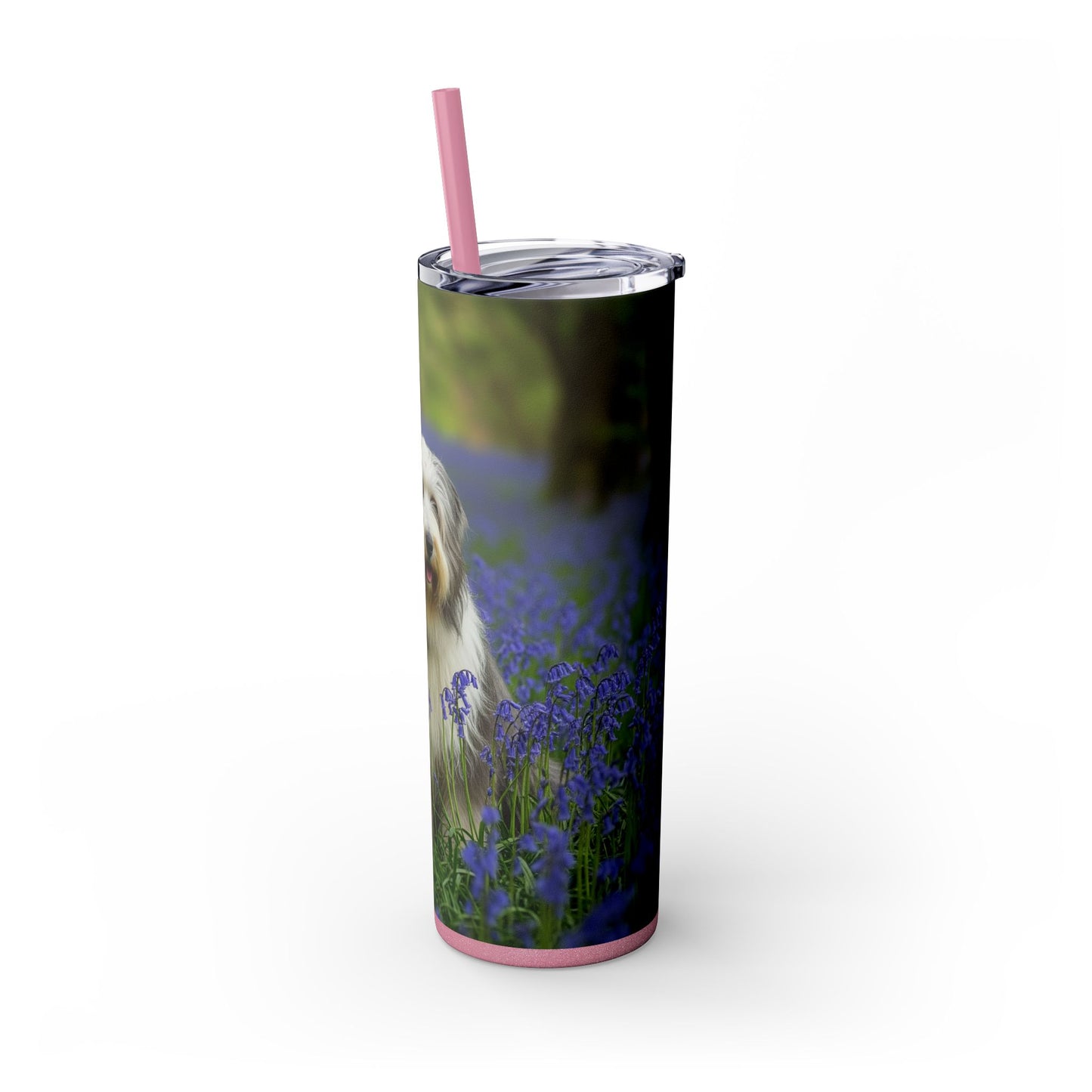 Bearded Collie Tumbler with Straw, 20oz