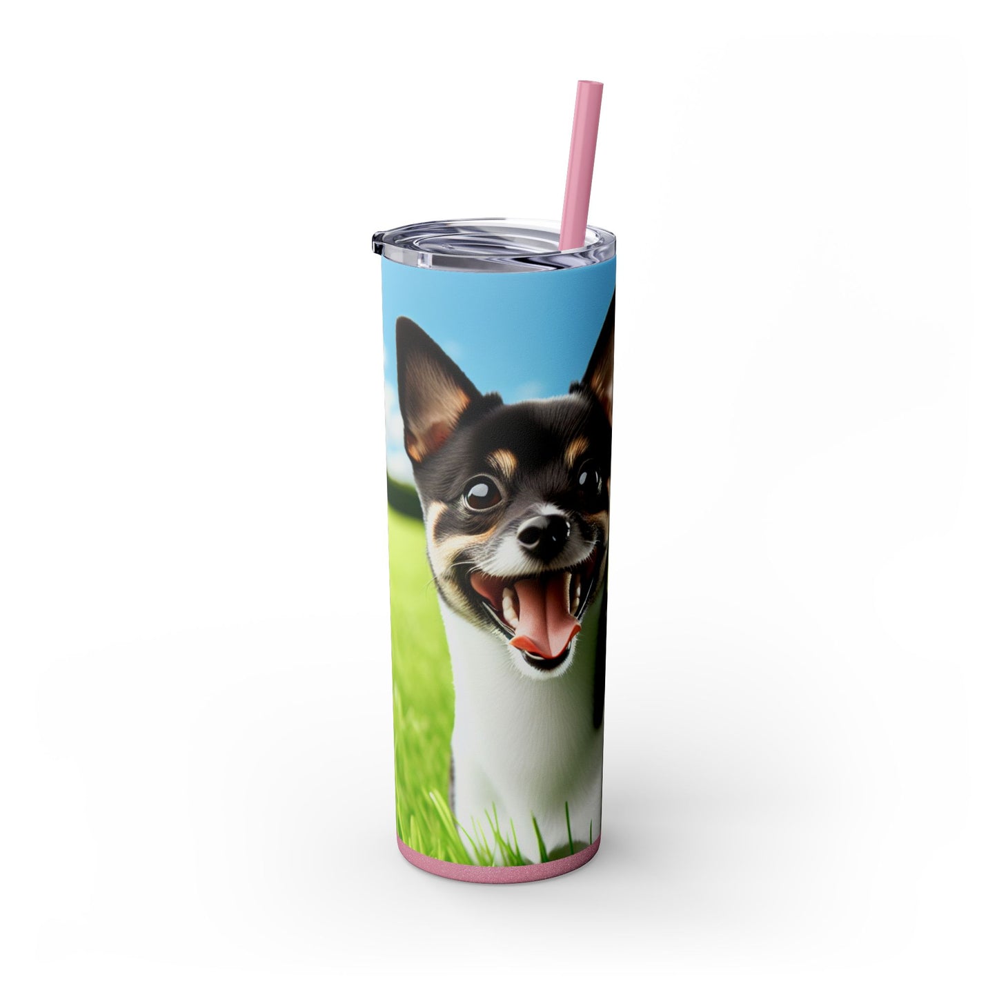 Japanese Terrier Tumbler with Straw, 20oz