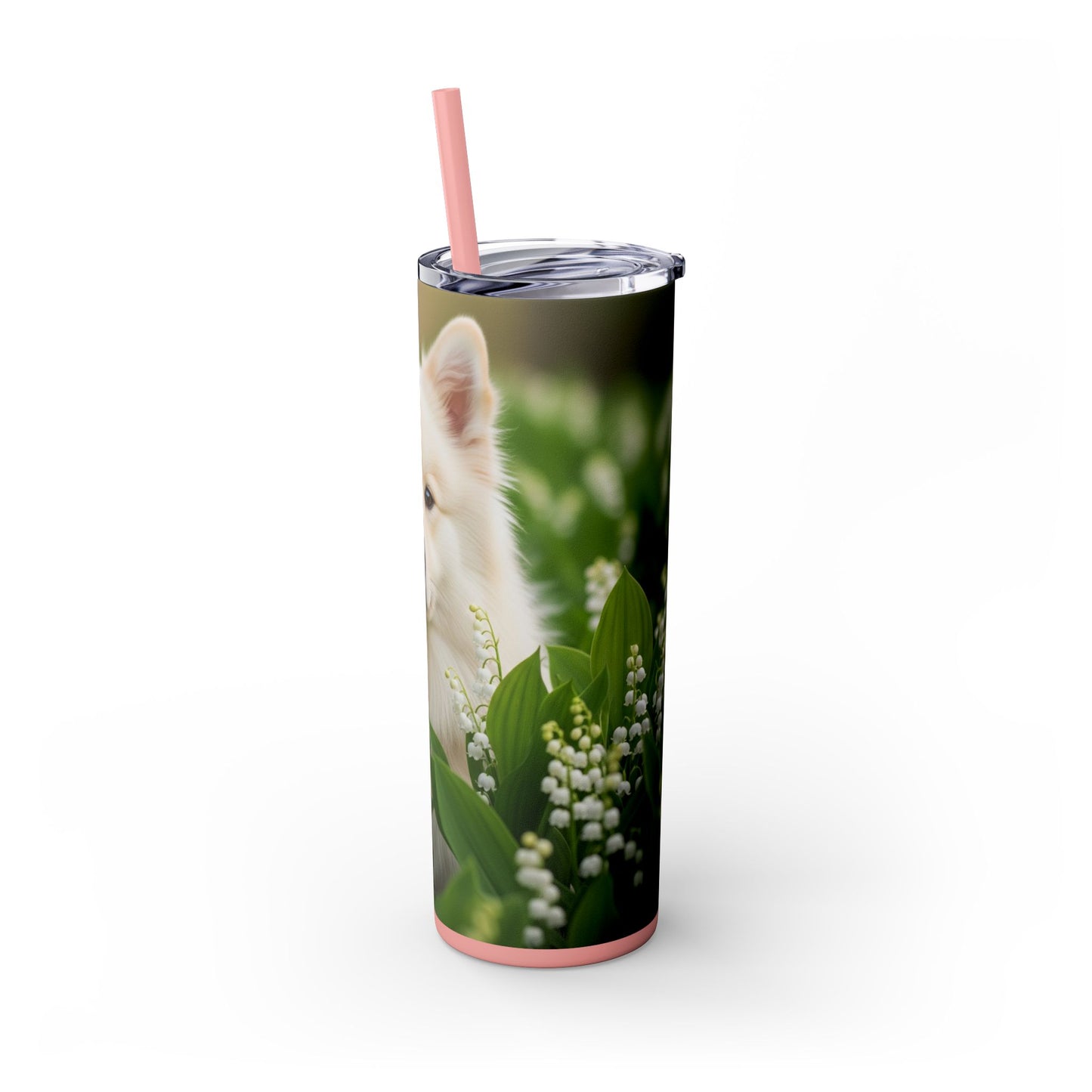 Finnish Lapphund Skinny Tumbler with Straw, 20oz