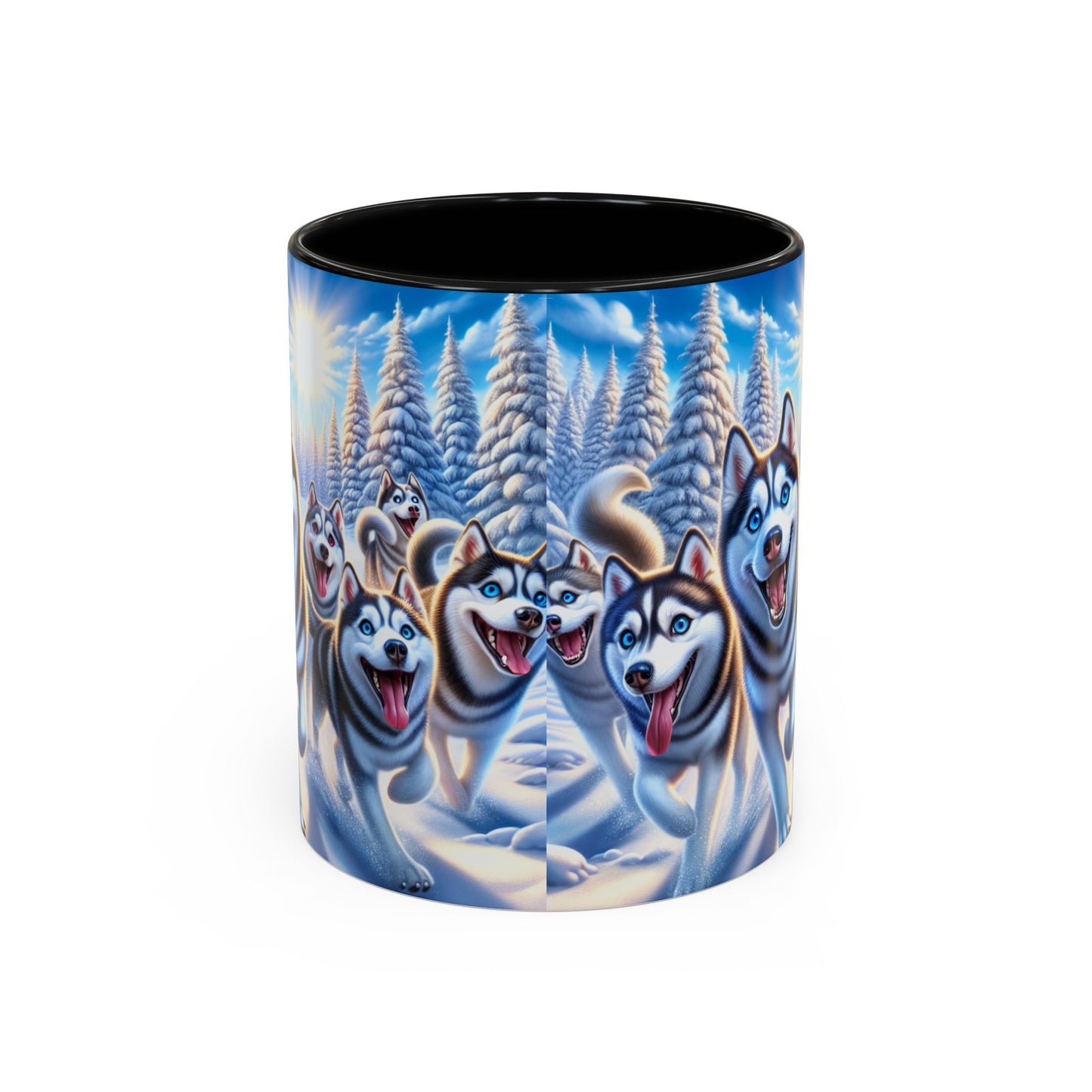 Siberian Husky Accent Coffee Mug - Perfect Gift for Dog Lovers