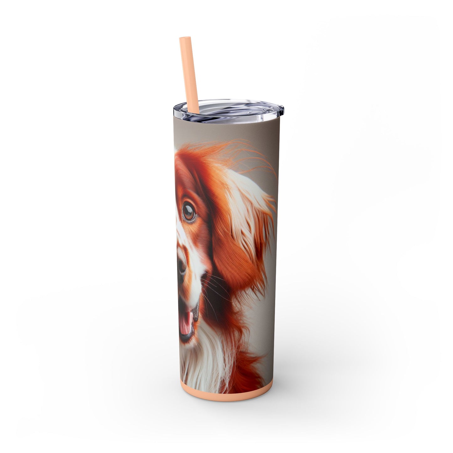 Irish Red and White Setter Tumbler with Straw, 20oz