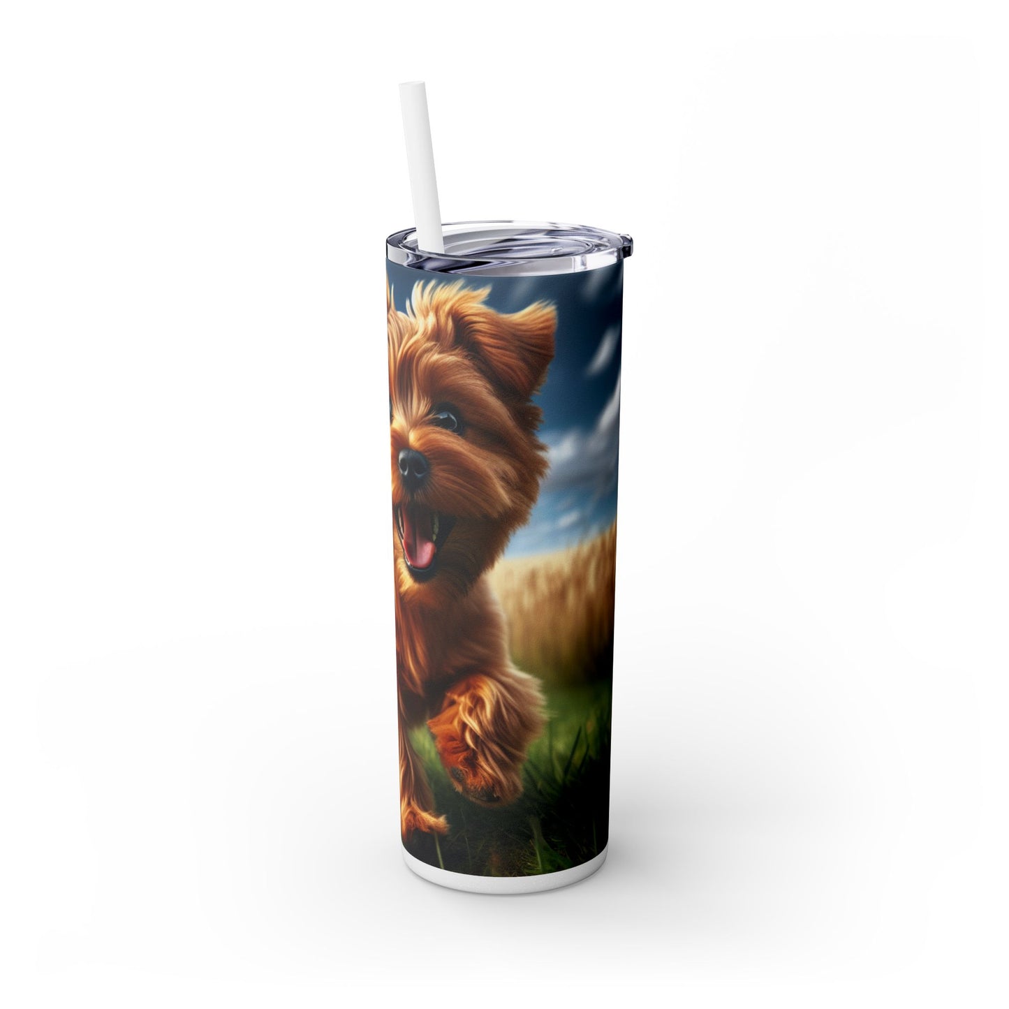 Norfolk Terrier Tumbler with Straw, 20oz