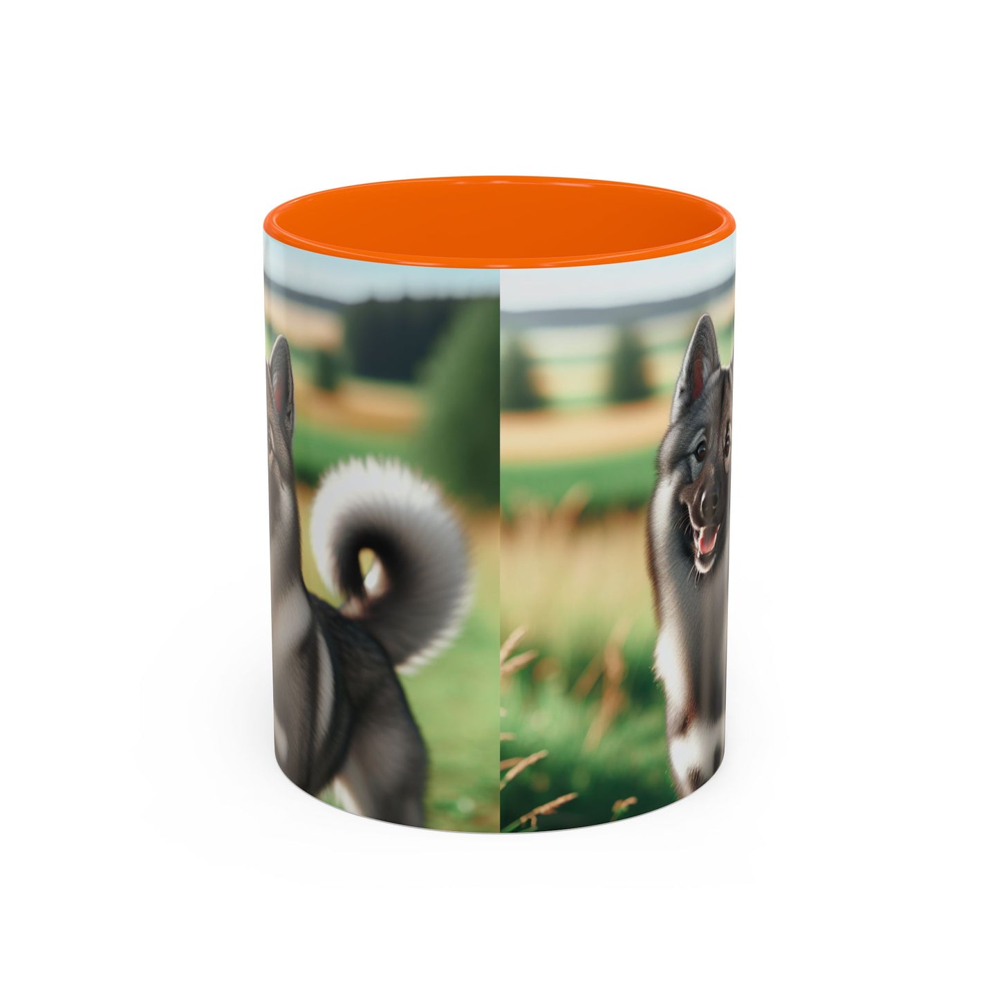 Norwegian Elkhound Accent Coffee Mug - Perfect Gift for Dog Lovers