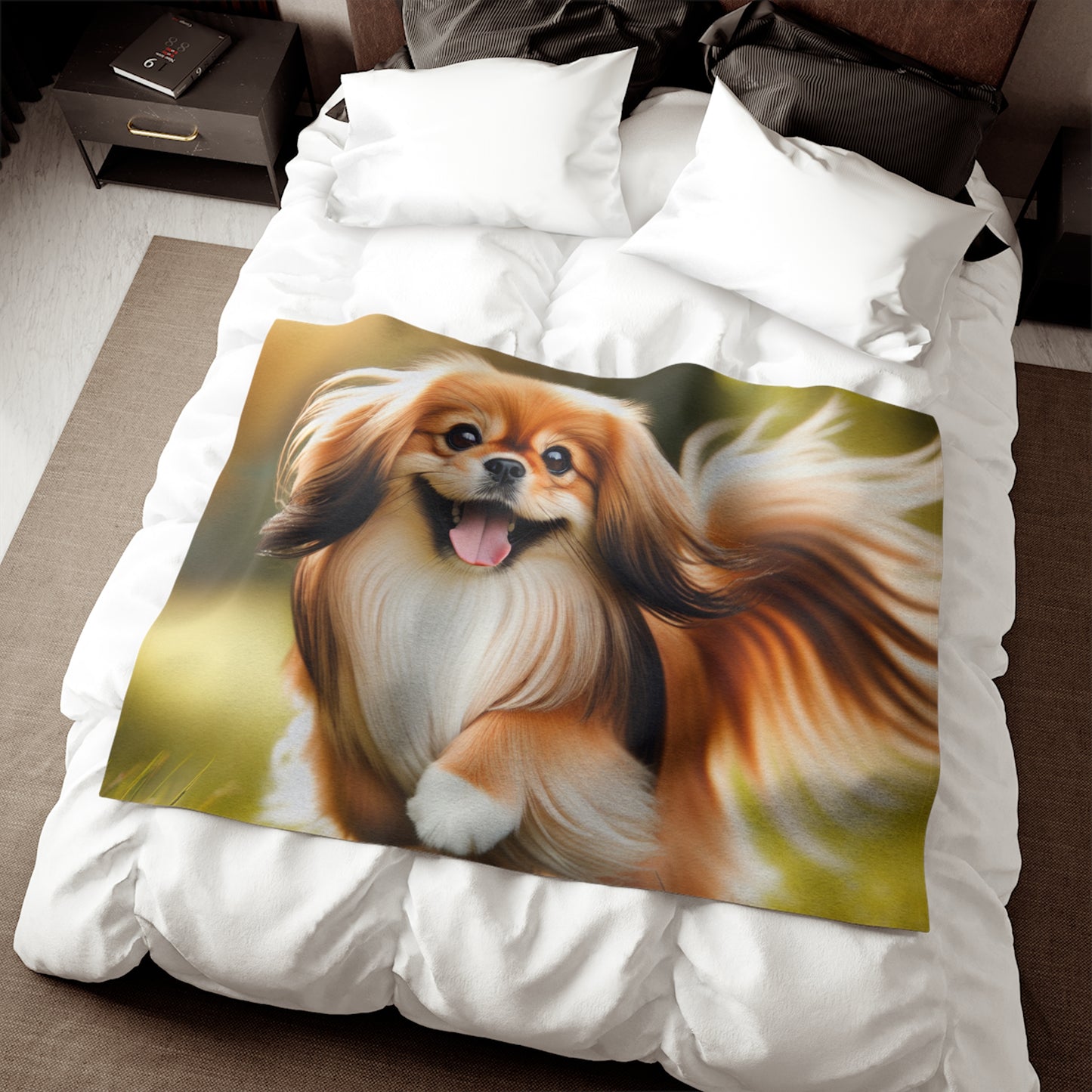 Tibetan Spaniel Sweatshirt Blanket