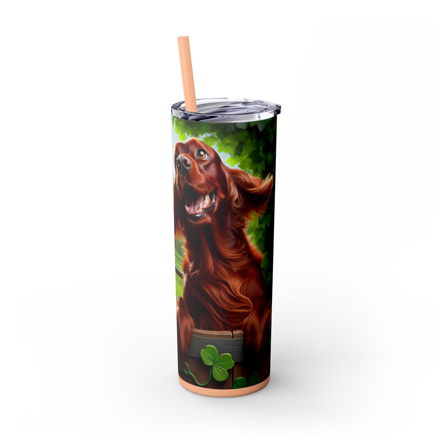 Irish Setter Tumbler with Straw, 20oz