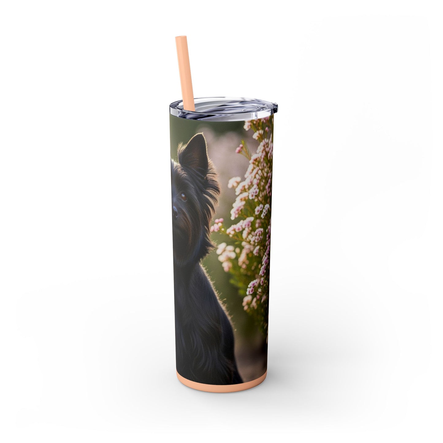 Australian Silky Terrier Tumbler with Straw, 20oz