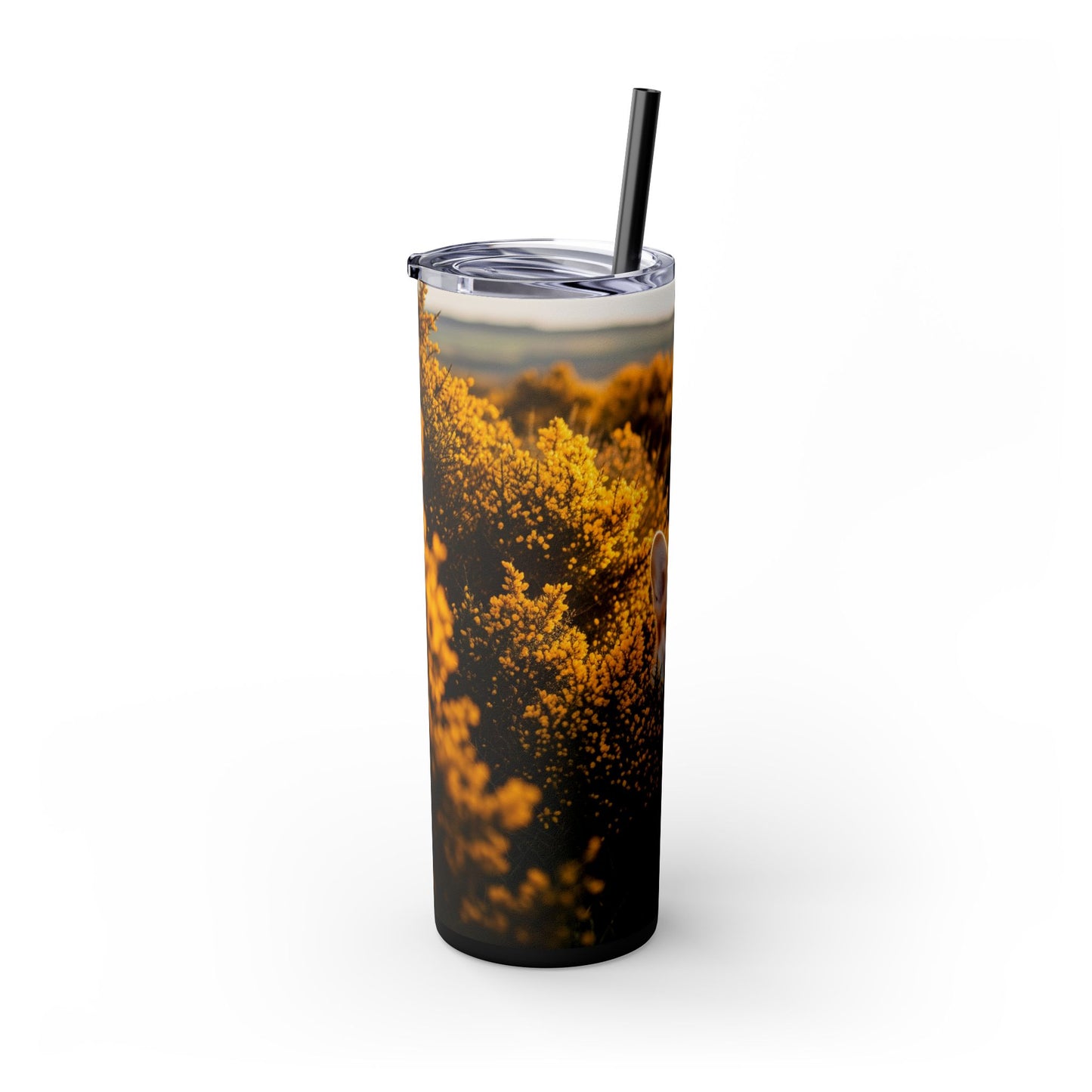 Pembroke Welsh Corgi Skinny Tumbler with Straw, 20oz