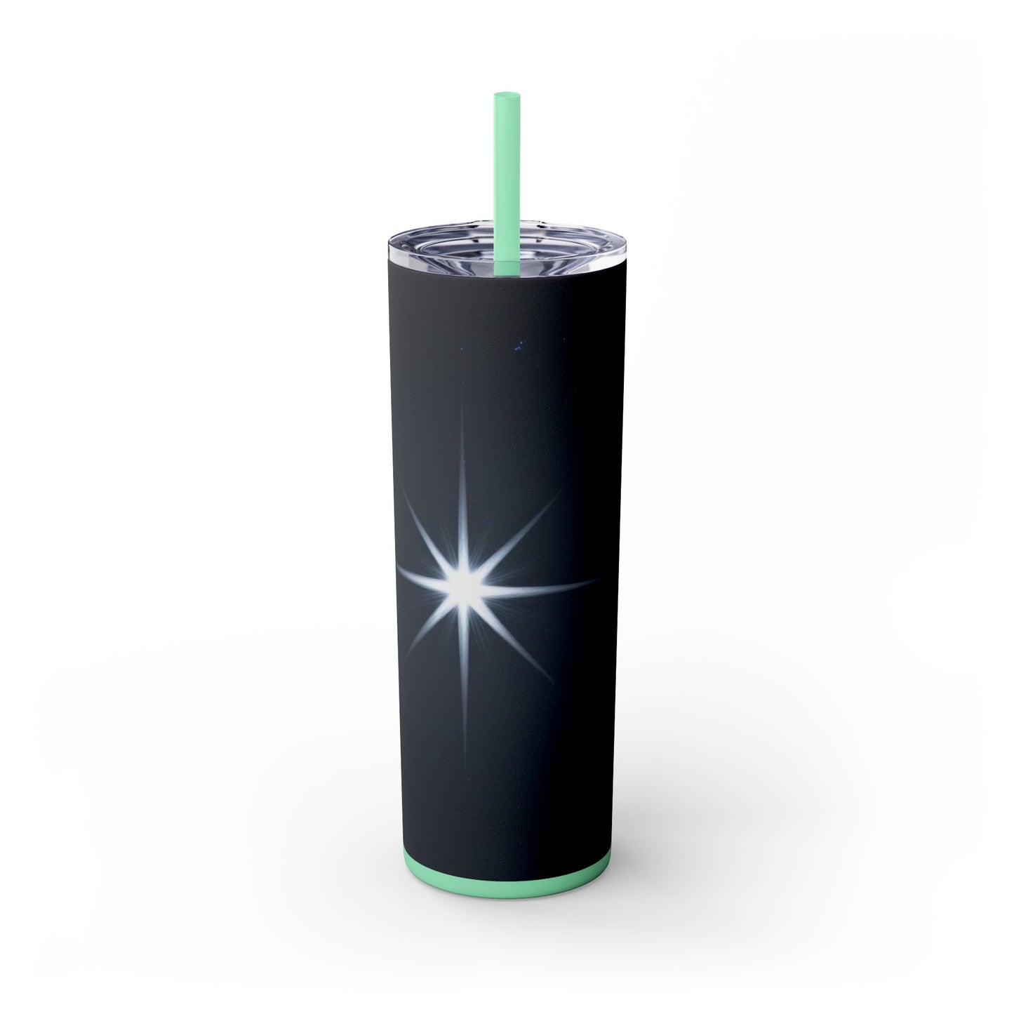 North Star Skinny Tumbler with Straw, 20oz