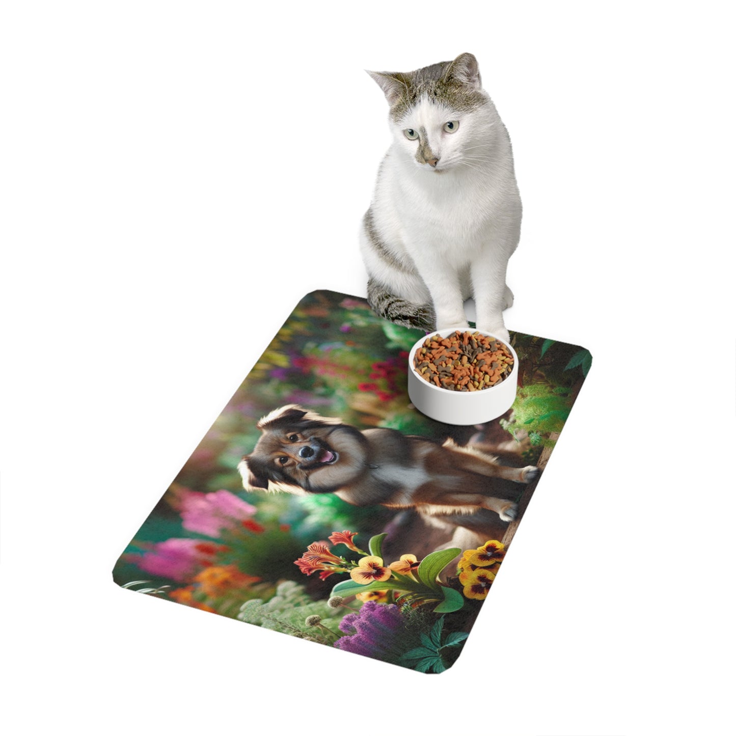 Pet Food Mat (12x18) - Peruvian Inca Orchid