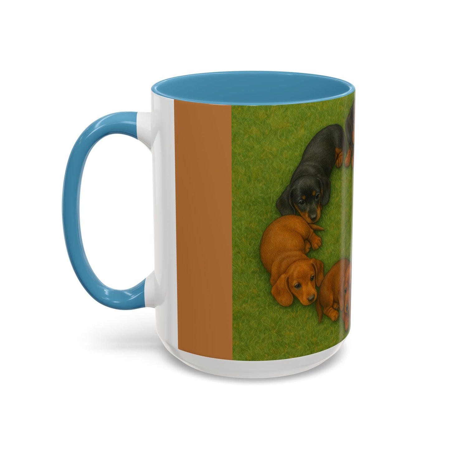 Dachshund puppies Accent Coffee Mug - Perfect Gift for Dog Lovers