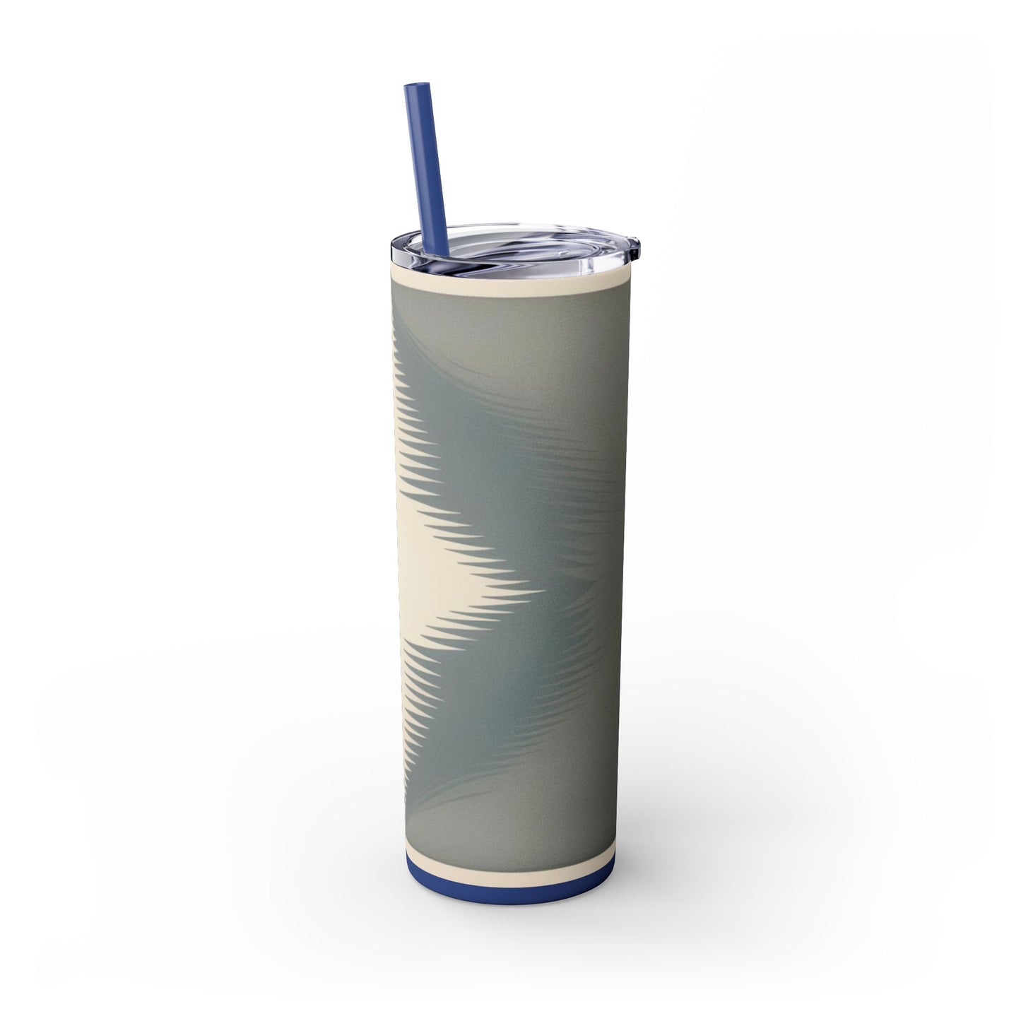 Optical Illusion Skinny Tumbler with Straw, 20oz