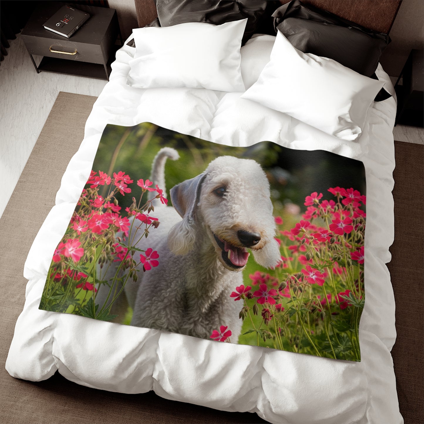 Bedlington Terrier Sweatshirt Blanket