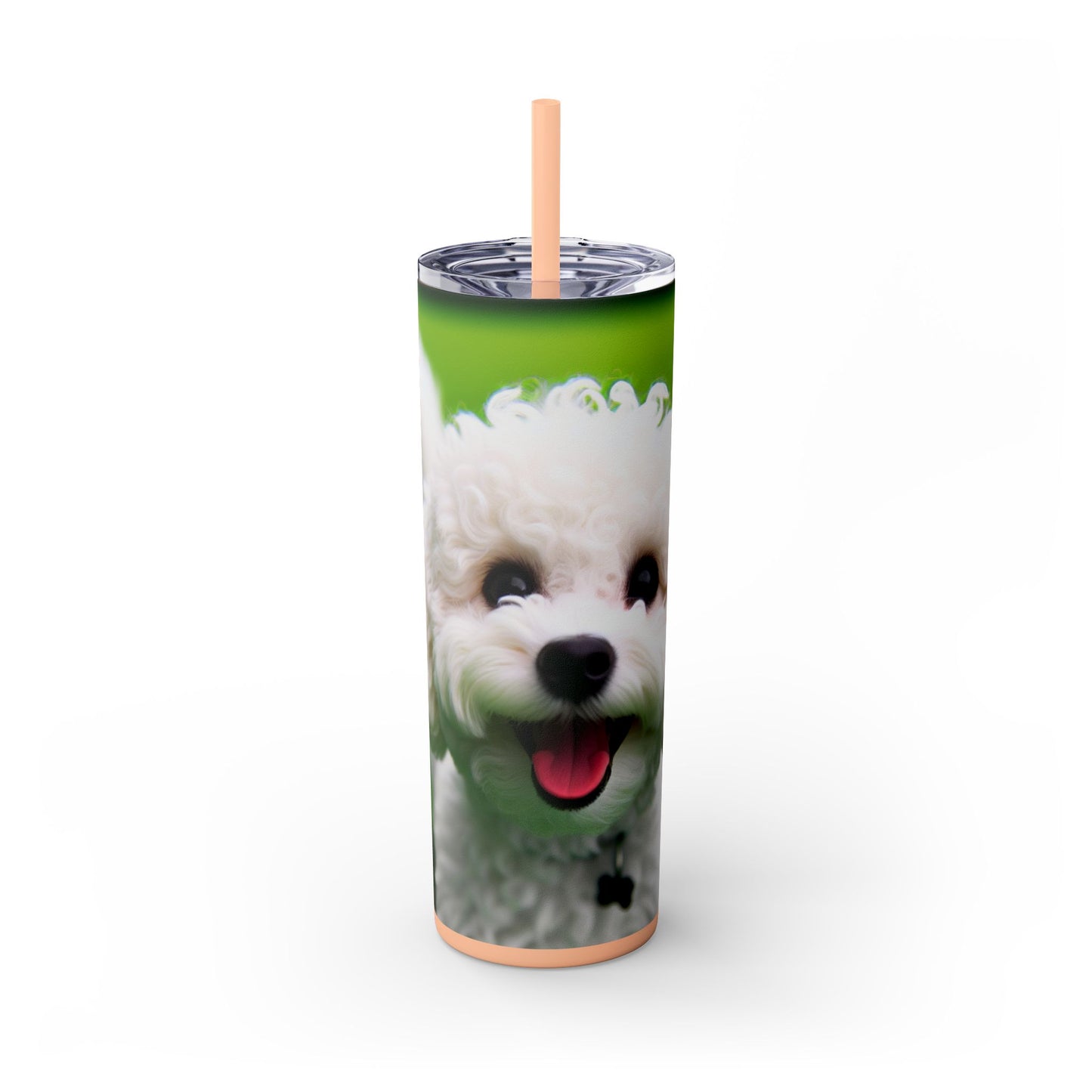Bichonpoo Tumbler with Straw, 20oz