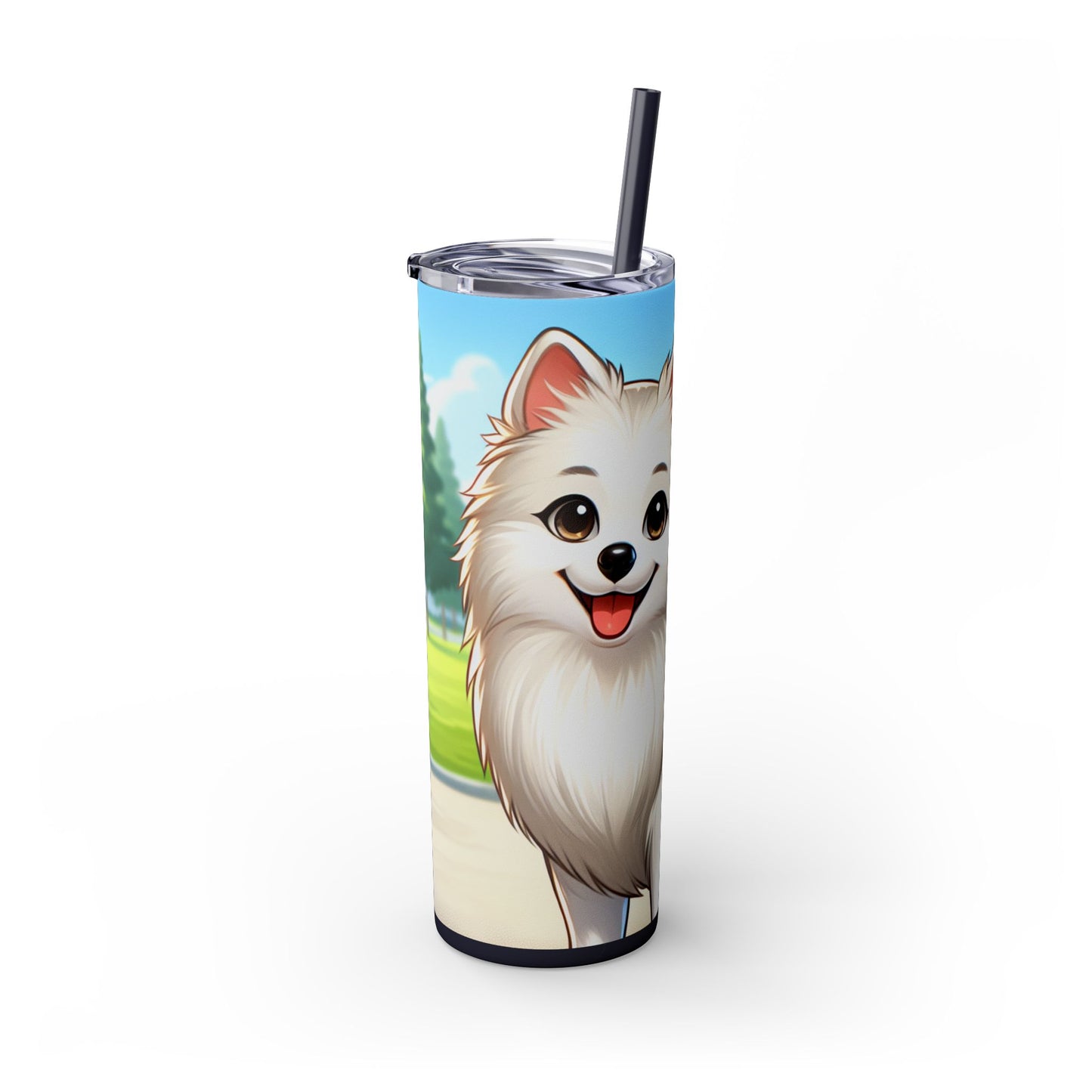 Indian Spitz Tumbler with Straw, 20oz
