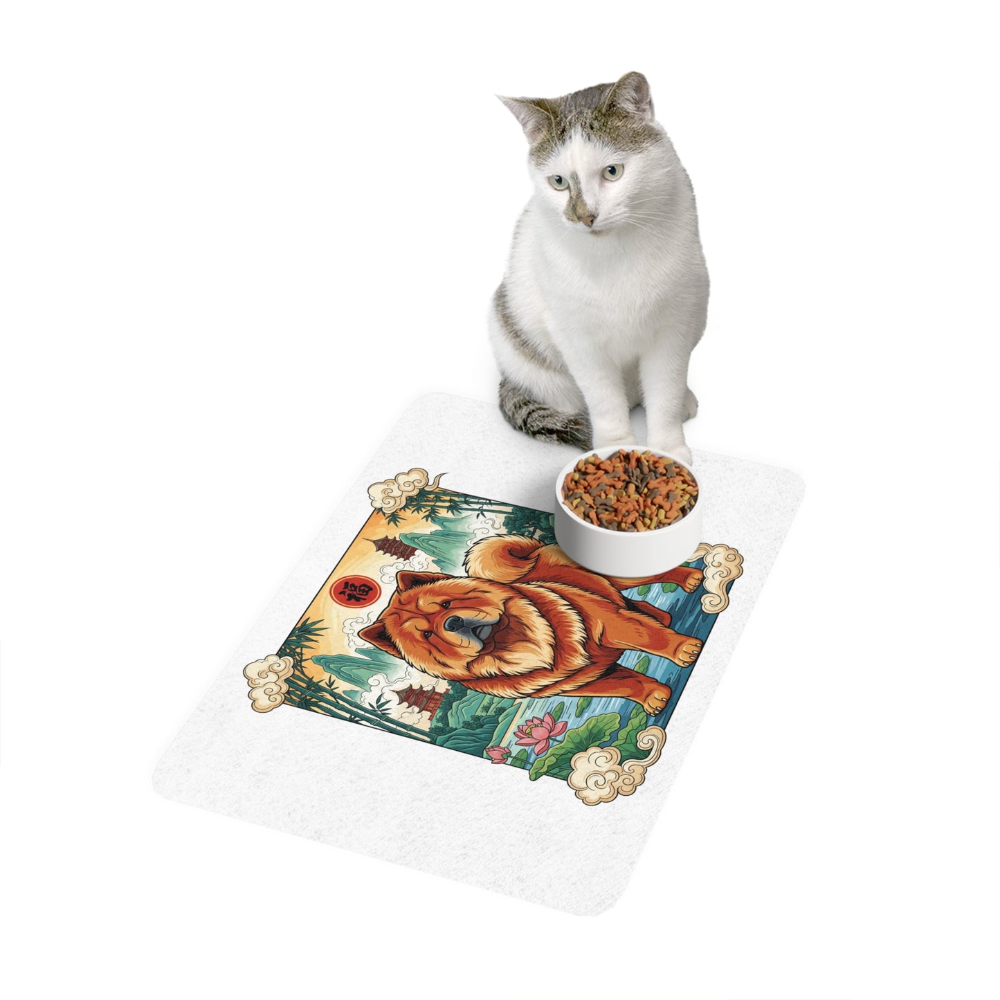 Pet Food Mat (12x18) - Chow Chow
