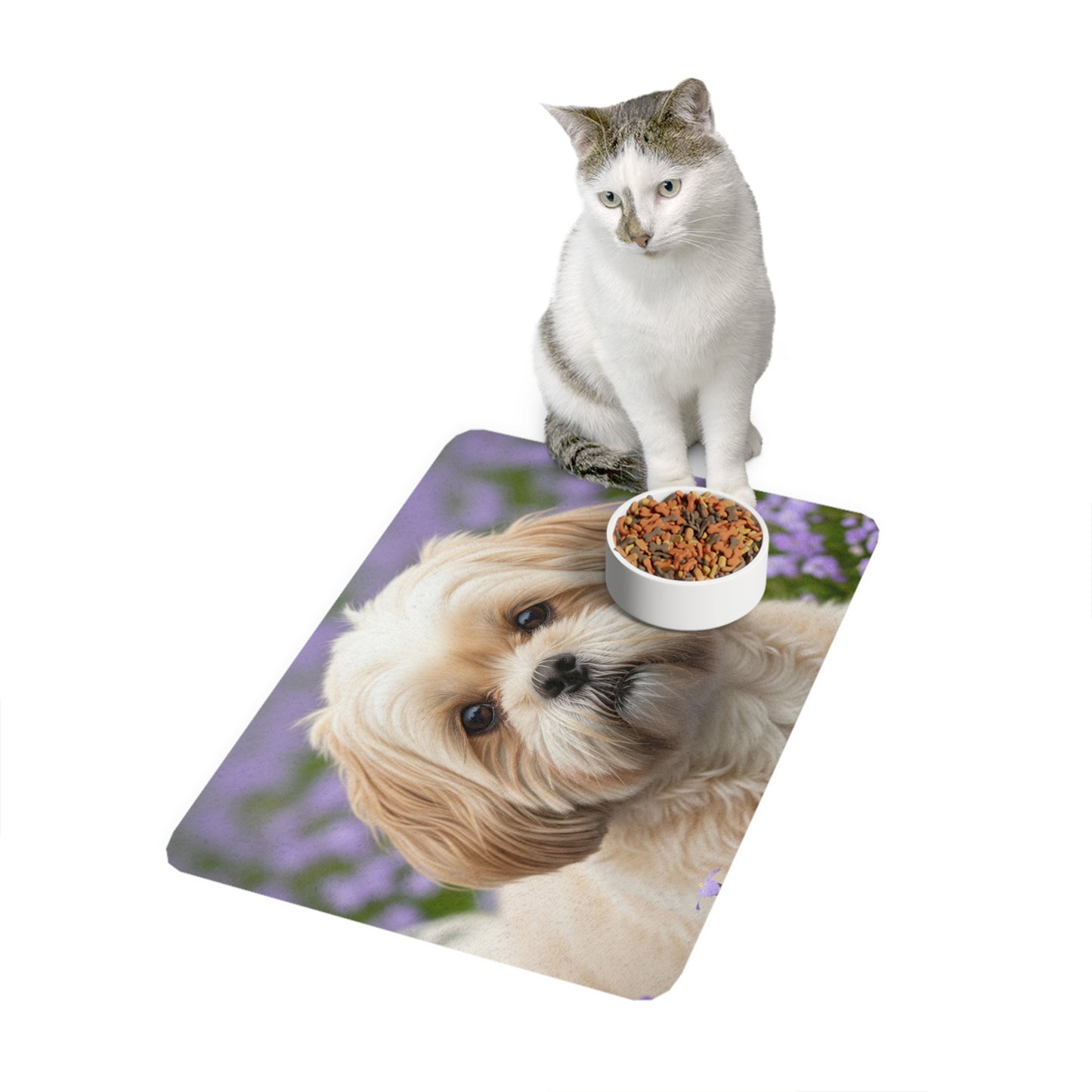 Pet Food Mat (12x18) - Shih-poo