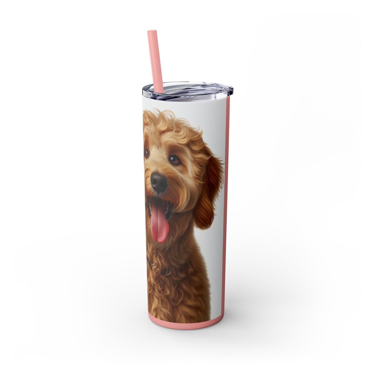 Goldendoodle Tumbler with Straw, 20oz